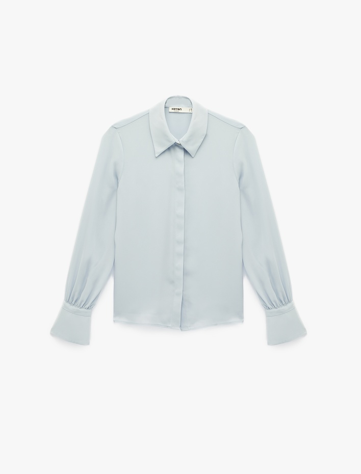  Regular Fit Klasik Yaka Düğmeli Uzun Kollu Gömlek