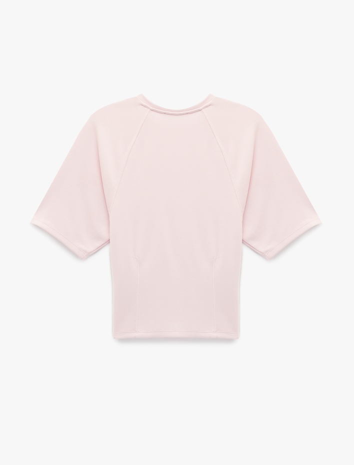  Slim Fit Kısa Kollu Bisiklet Yaka Modal Karışımlı Tişört