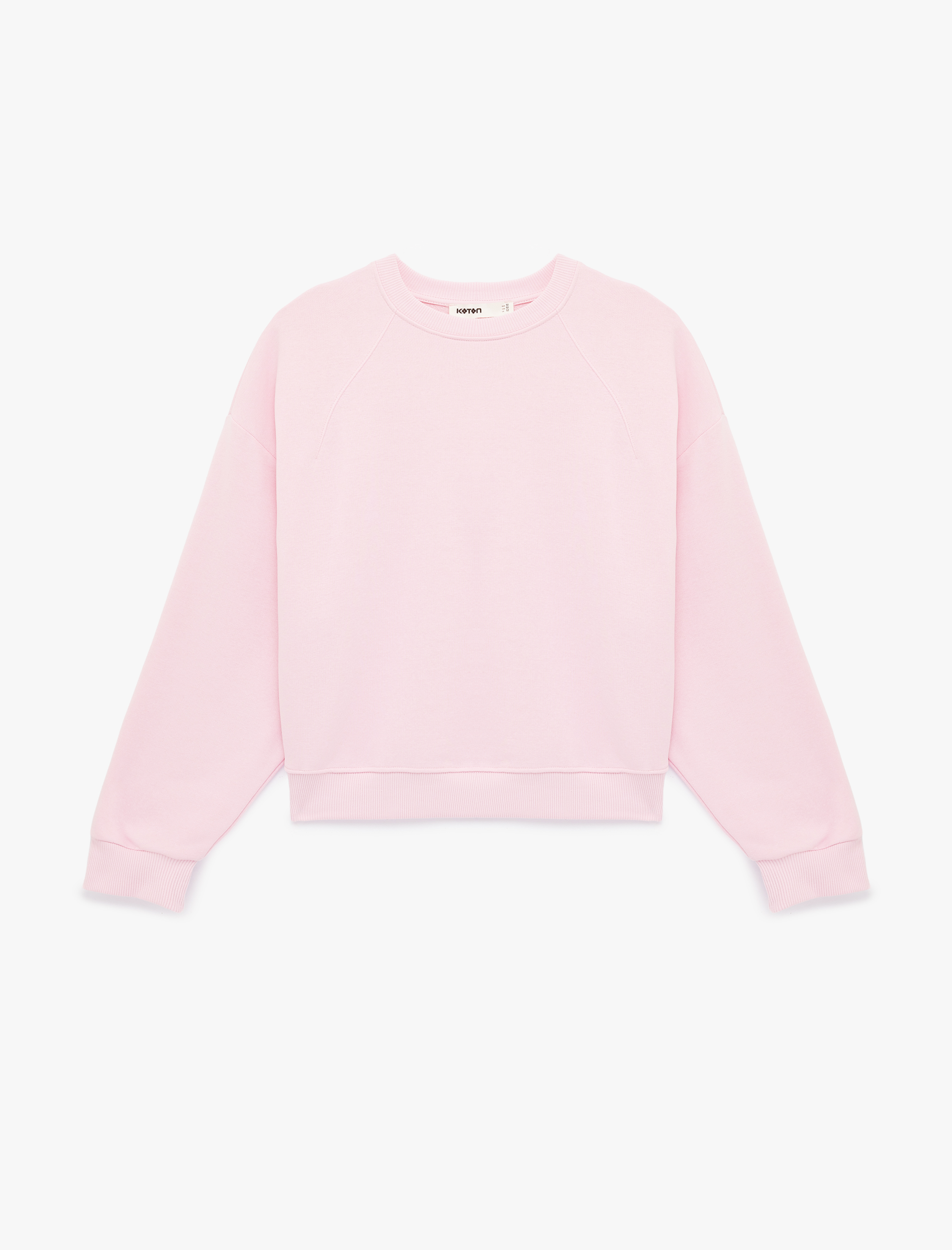   Uzun Kollu Bisiklet Yaka Üç İplik Sweatshirt