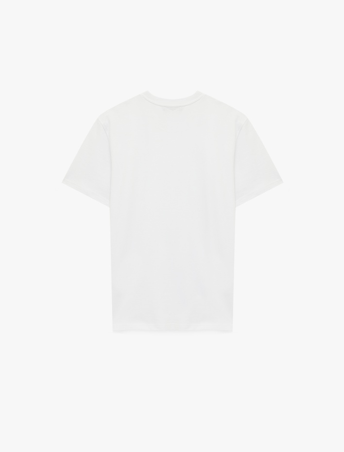  Regular Fit Kısa Kollu Bisiklet Yaka Pamuklu Basic Tişört