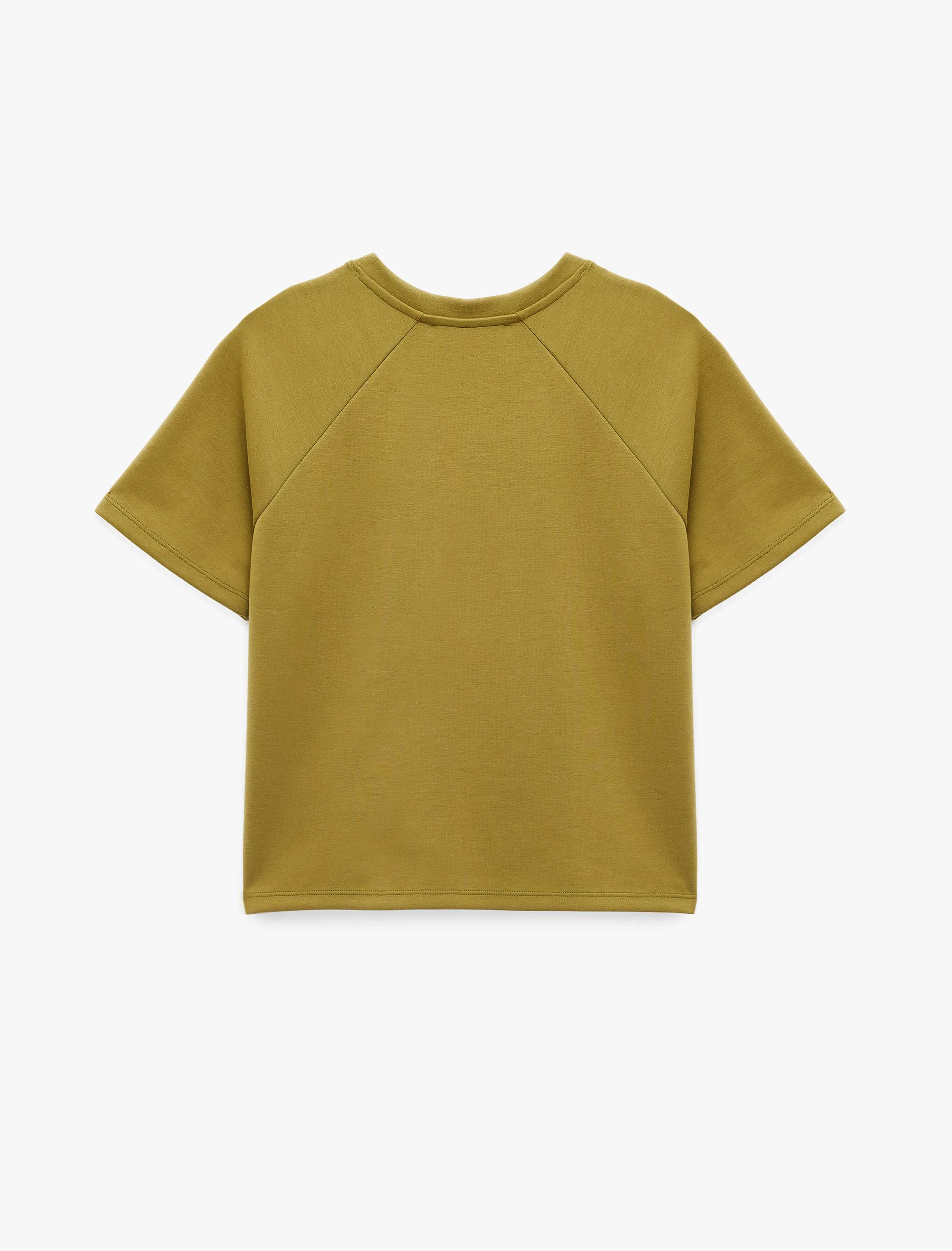   Modal Kumaş Kısa Kollu Bisiklet Yaka Tişört