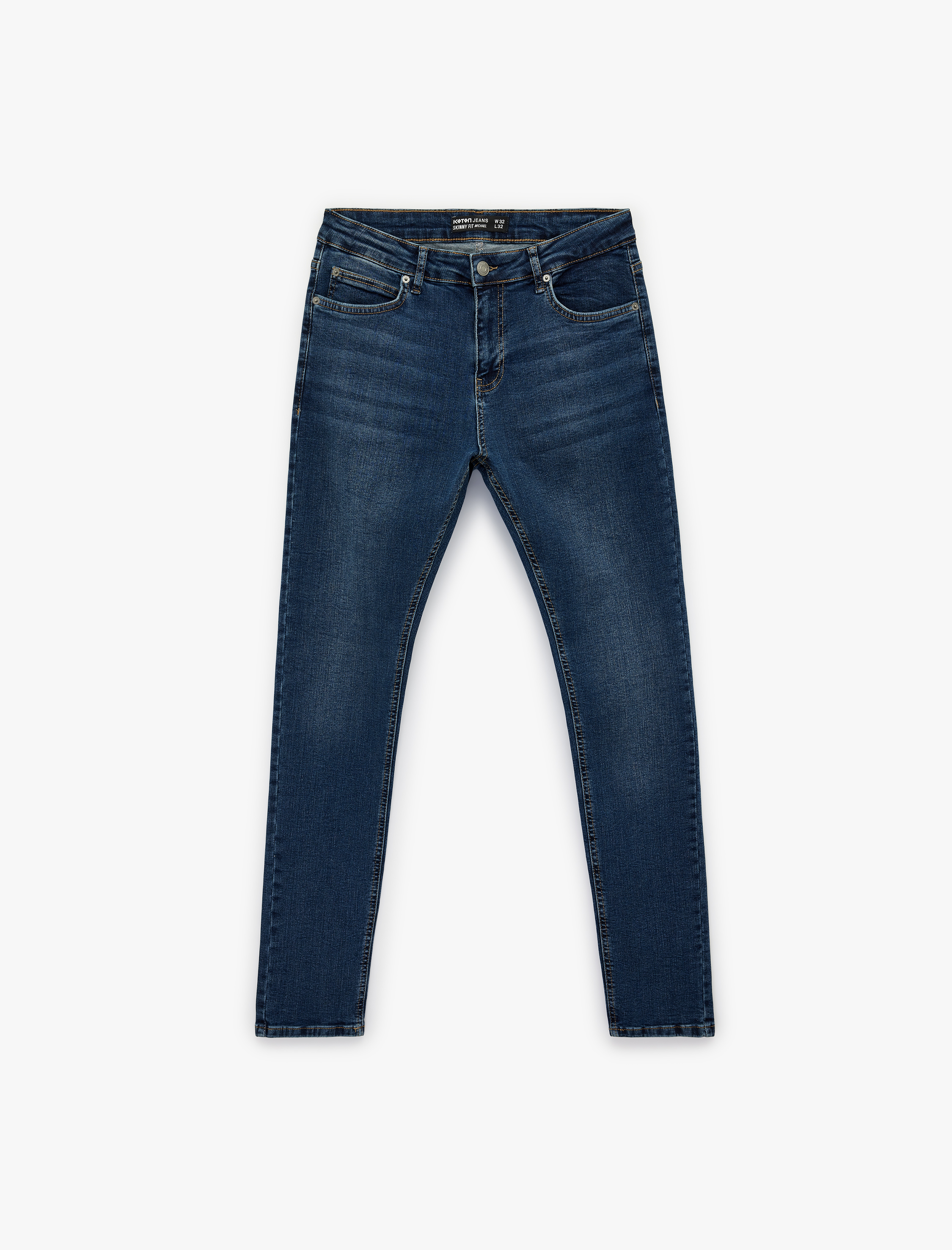   Normal Bel Dar Paça Pamuklu Skinny Fit Jean Pantolon - Michael Jean