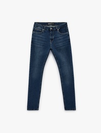 Normal Bel Dar Paça Pamuklu Skinny Fit Jean Pantolon - Michael Jean