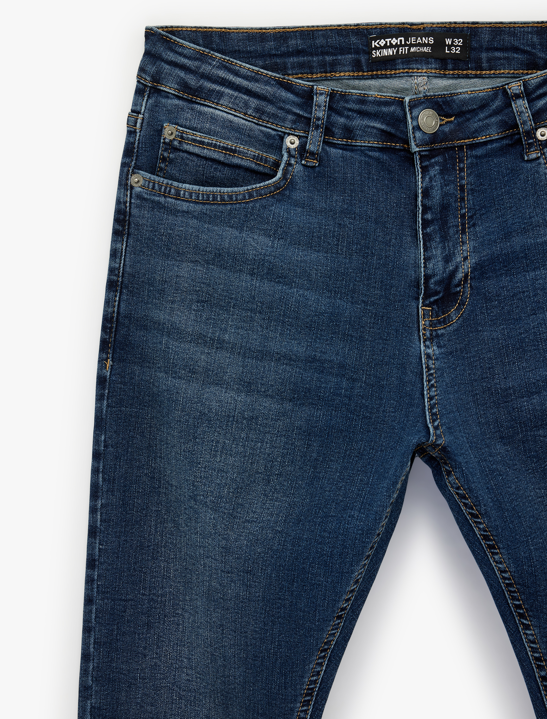   Normal Bel Dar Paça Pamuklu Skinny Fit Jean Pantolon - Michael Jean