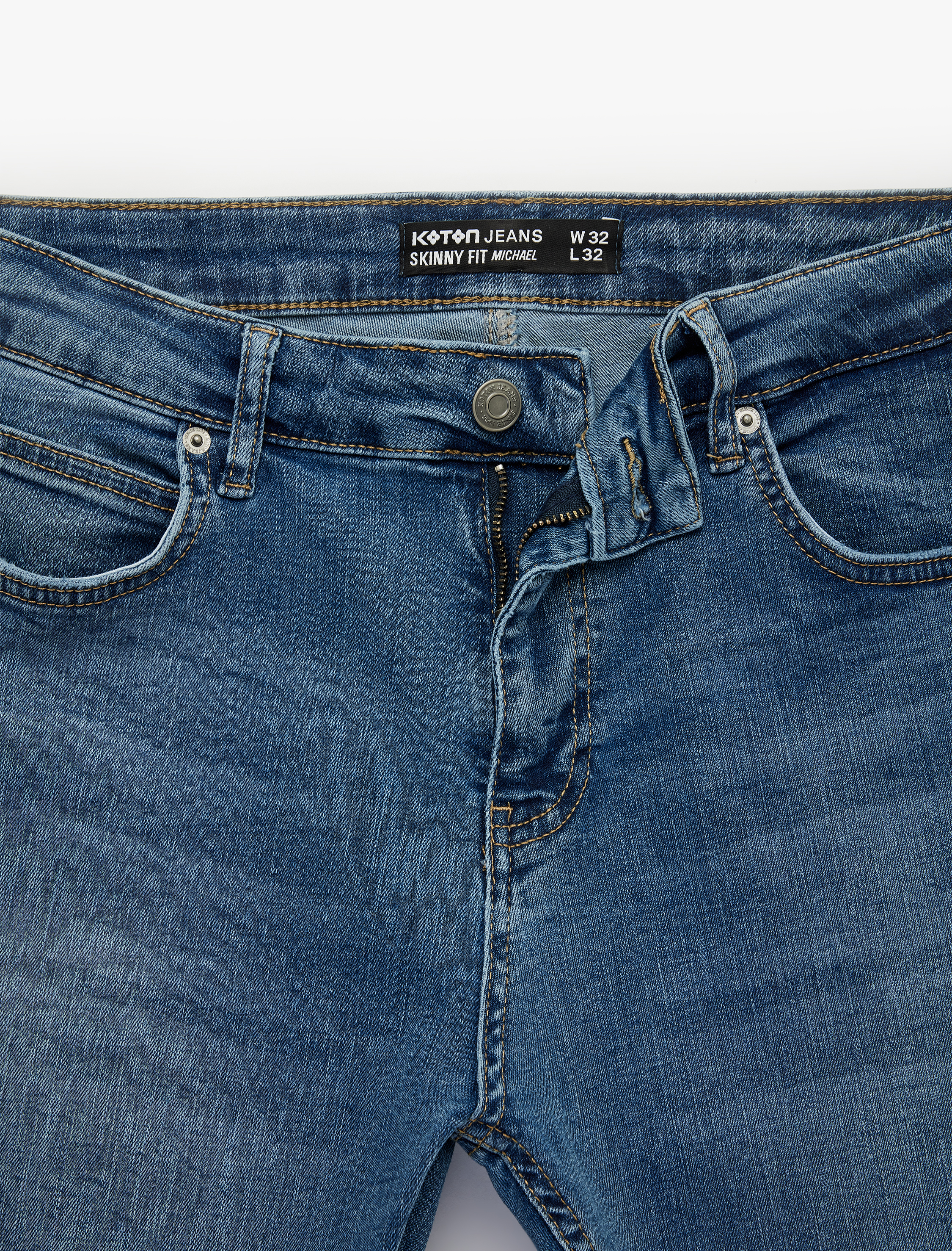   Normal Bel Dar Paça Pamuklu Skinny Fit Jean Pantolon - Michael Jean