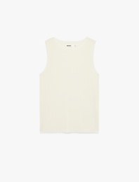 Regular Fit Kolsuz Bisiklet Yaka Bluz