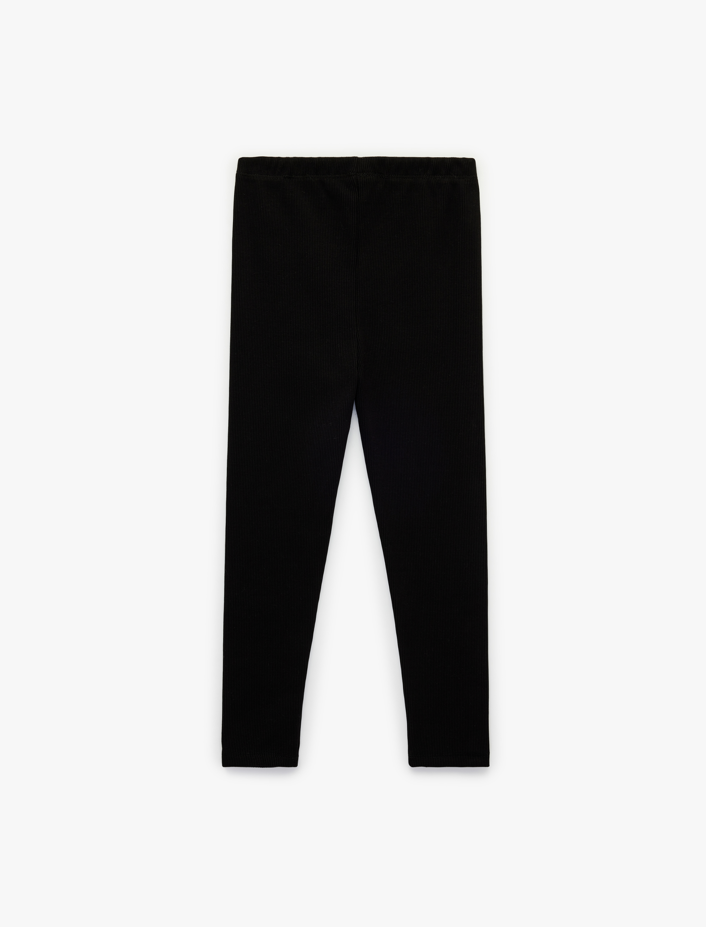  Kız Bebek Regular Fit Beli Lastikli Basic Pamuklu Tayt