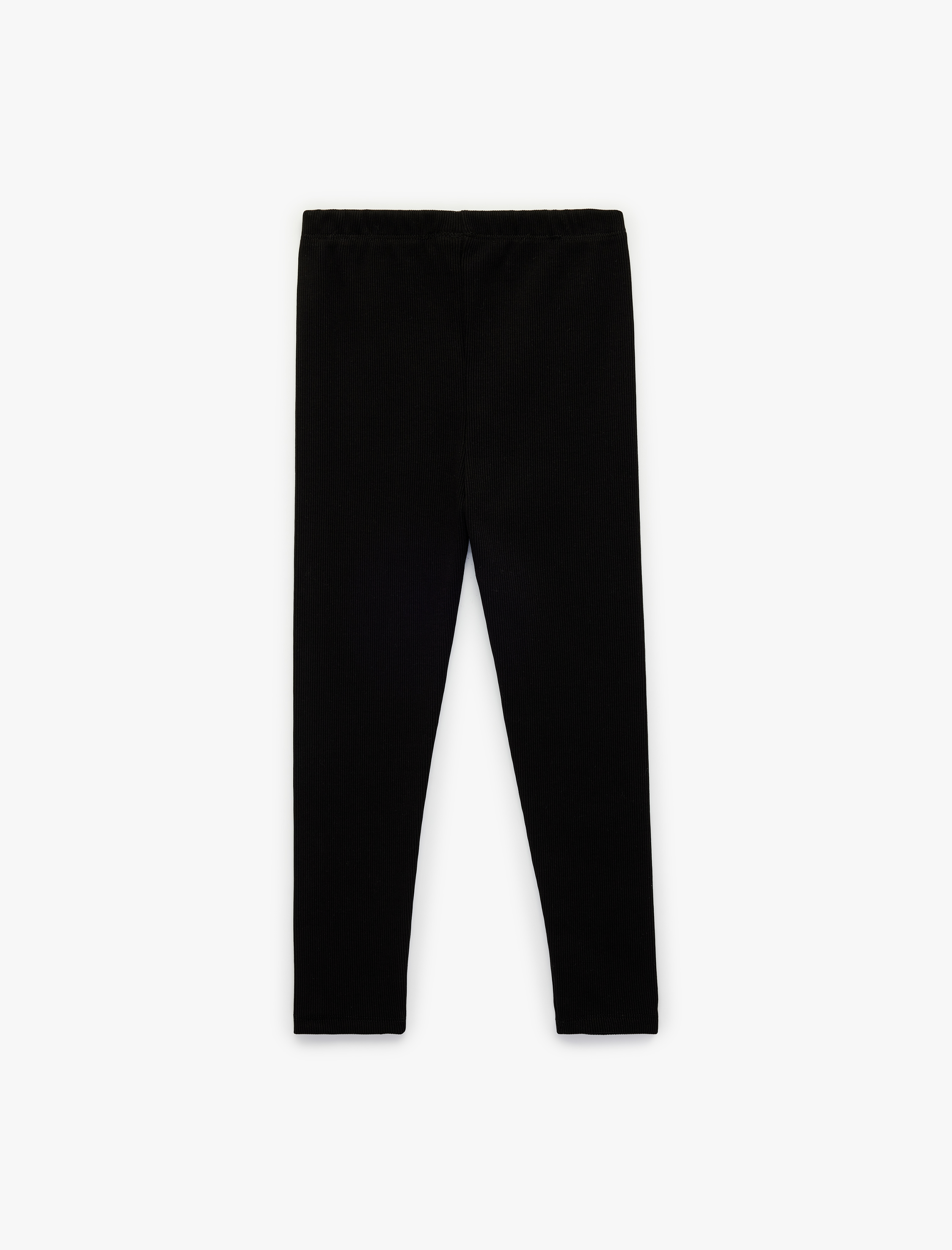  Kız Bebek Regular Fit Beli Lastikli Basic Pamuklu Tayt