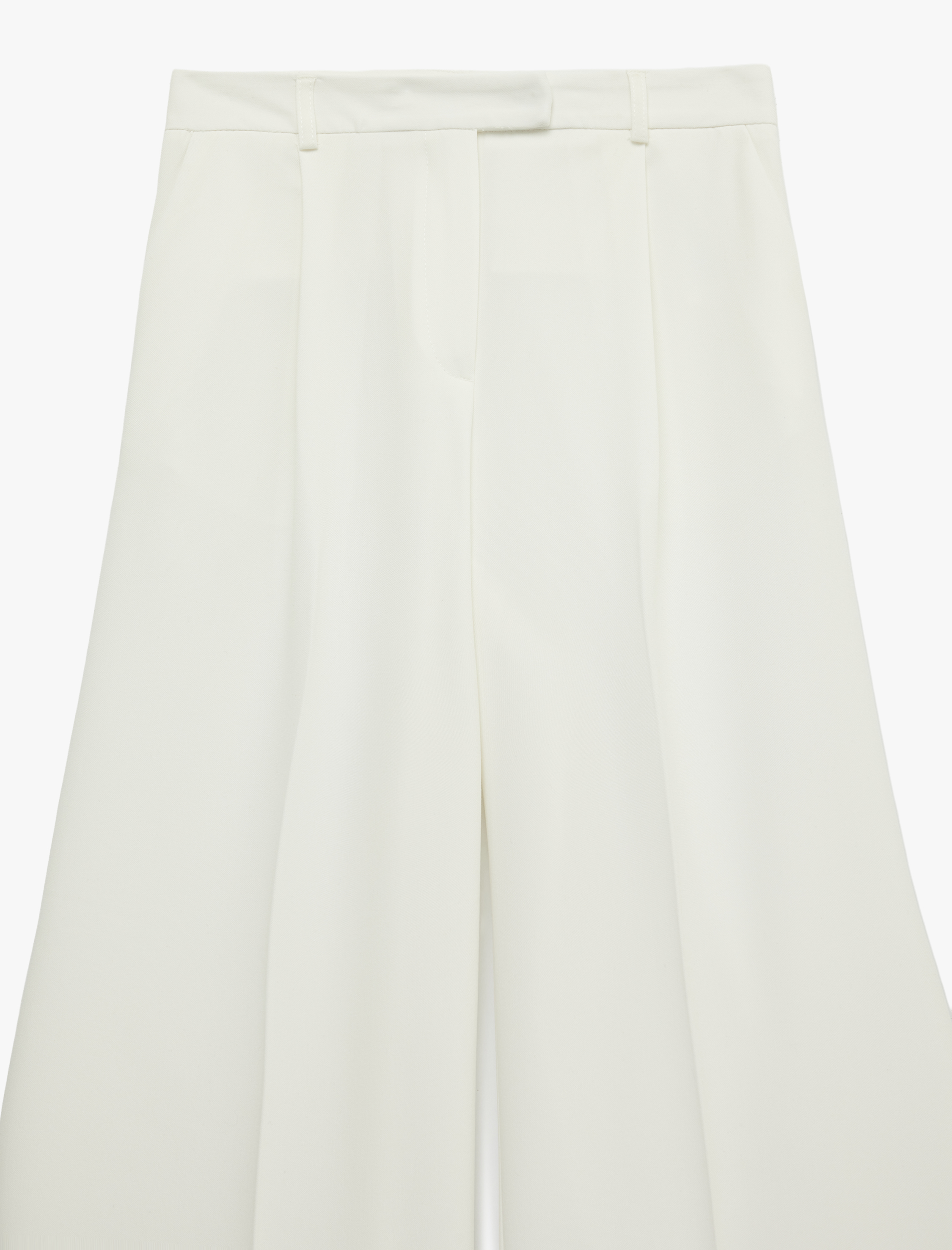   Pileli Cepli Geniş Paça Yüksek Bel Palazzo Pantolon