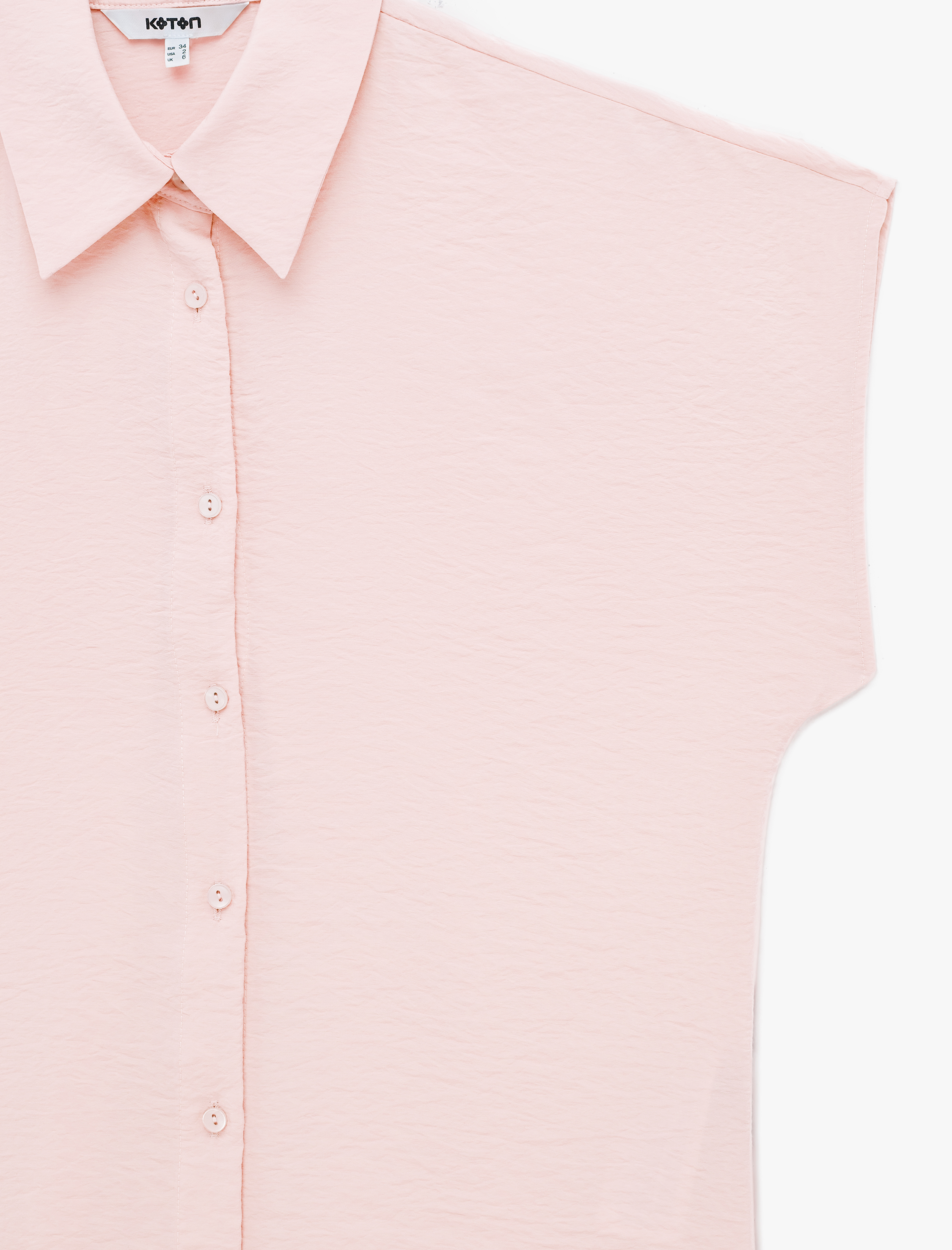   Regular Fit Kap Kol Düğmeli Klasik Yaka Viskon Gömlek