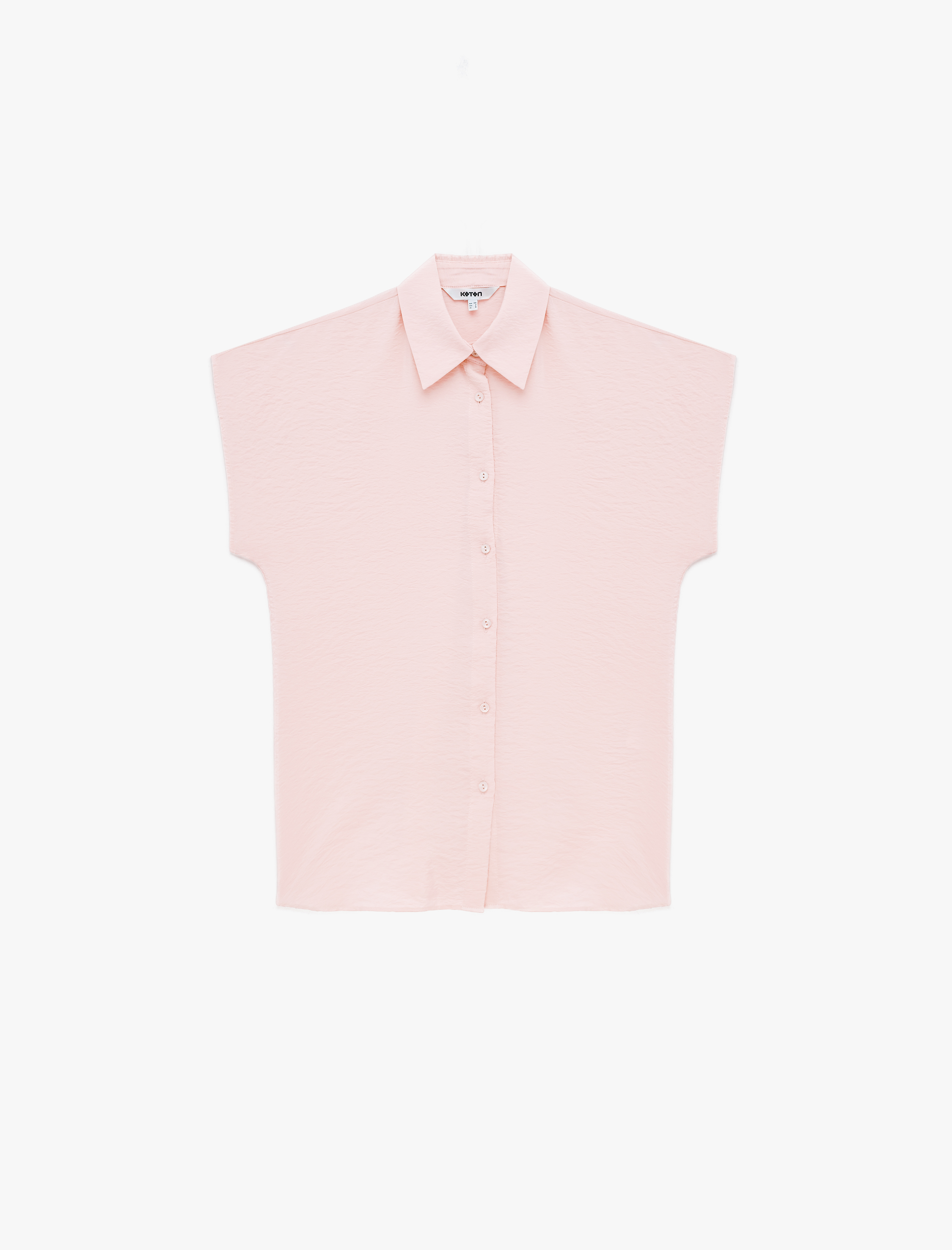   Regular Fit Kap Kol Düğmeli Klasik Yaka Viskon Gömlek