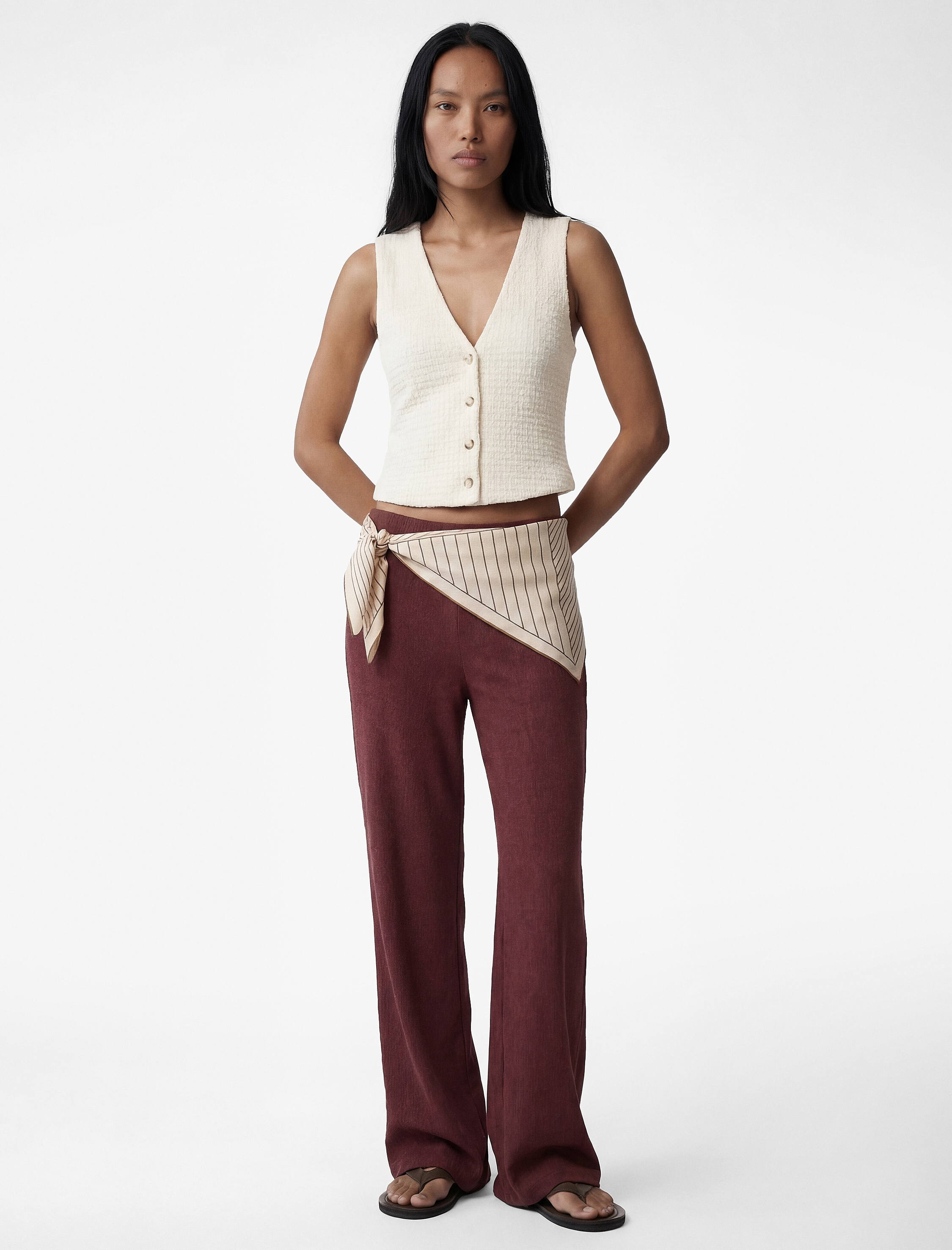   Viskon Karışımlı Klasik Kesim Slim Fit Pantolon