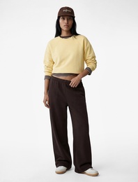 Uzun Kollu Bisiklet Yaka Üç İplik Sweatshirt