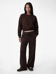 Uzun Kollu Bisiklet Yaka Üç İplik Sweatshirt