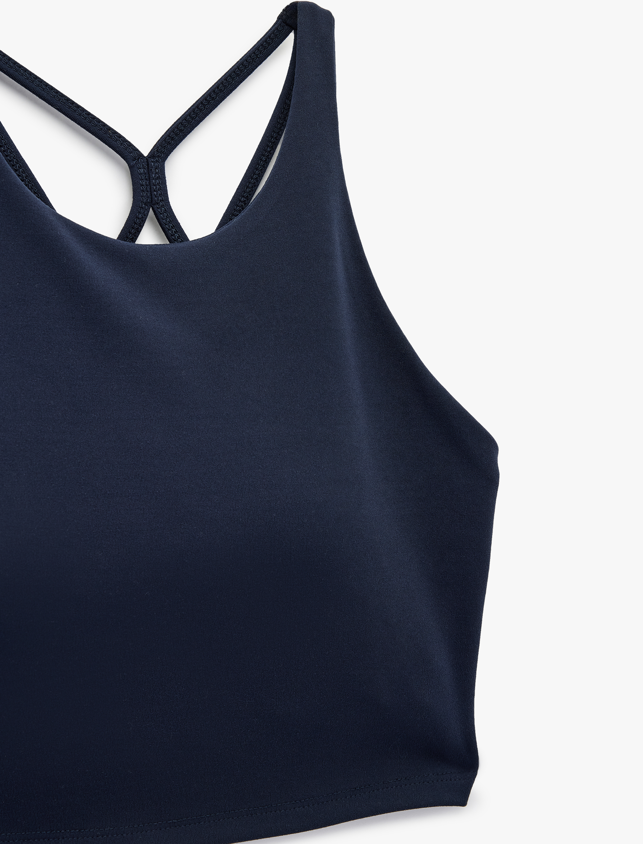   Çapraz Askılı Sırt Detaylı Kaplı Sporcu Sütyeni