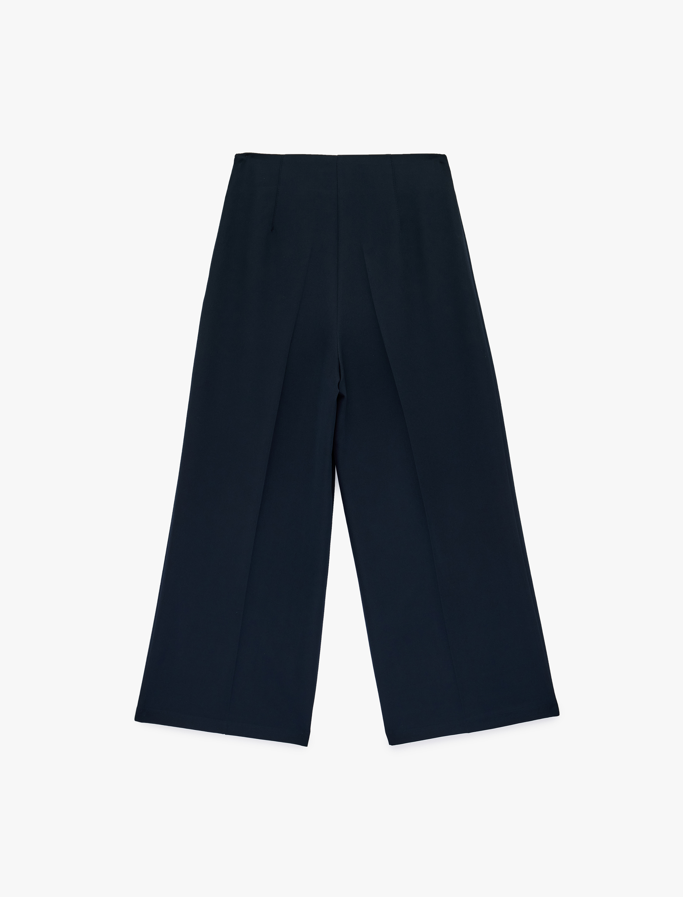   Culotte Fit Kısa Geniş Paça Kumaş Pantolon