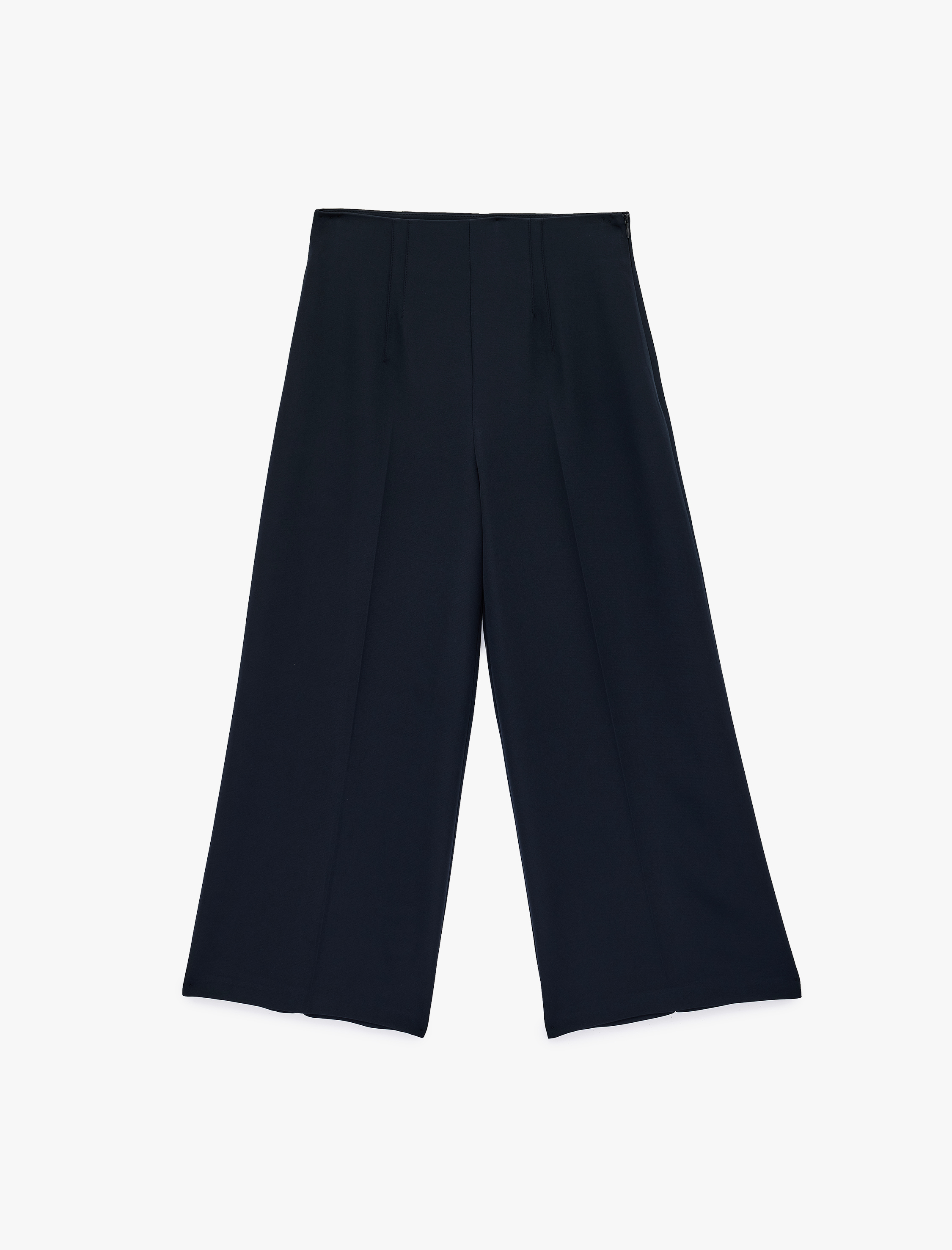   Culotte Fit Kısa Geniş Paça Kumaş Pantolon