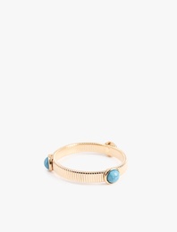 Taş Detaylı Çelik Bileklik