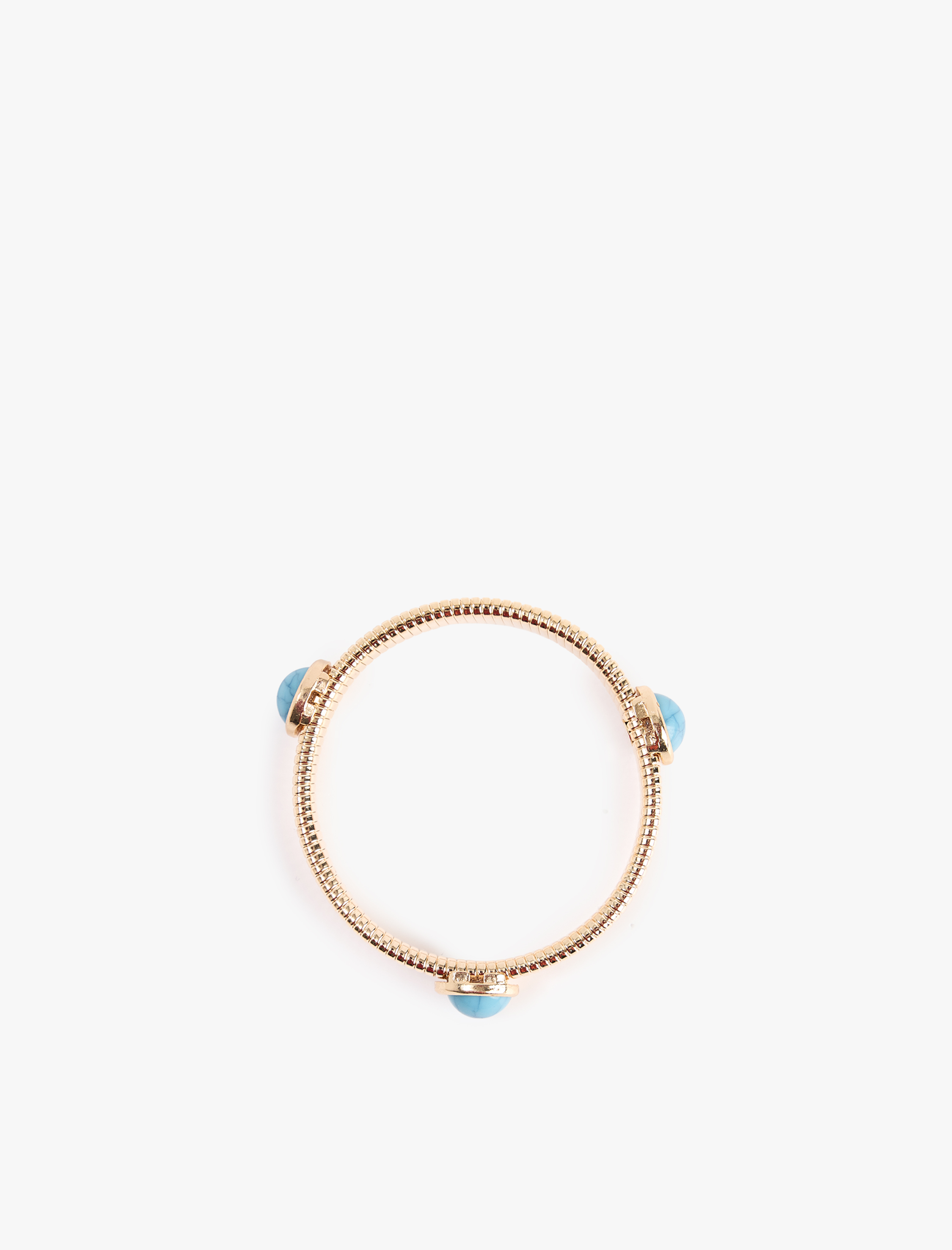  Kadın Taş Detaylı Çelik Bileklik