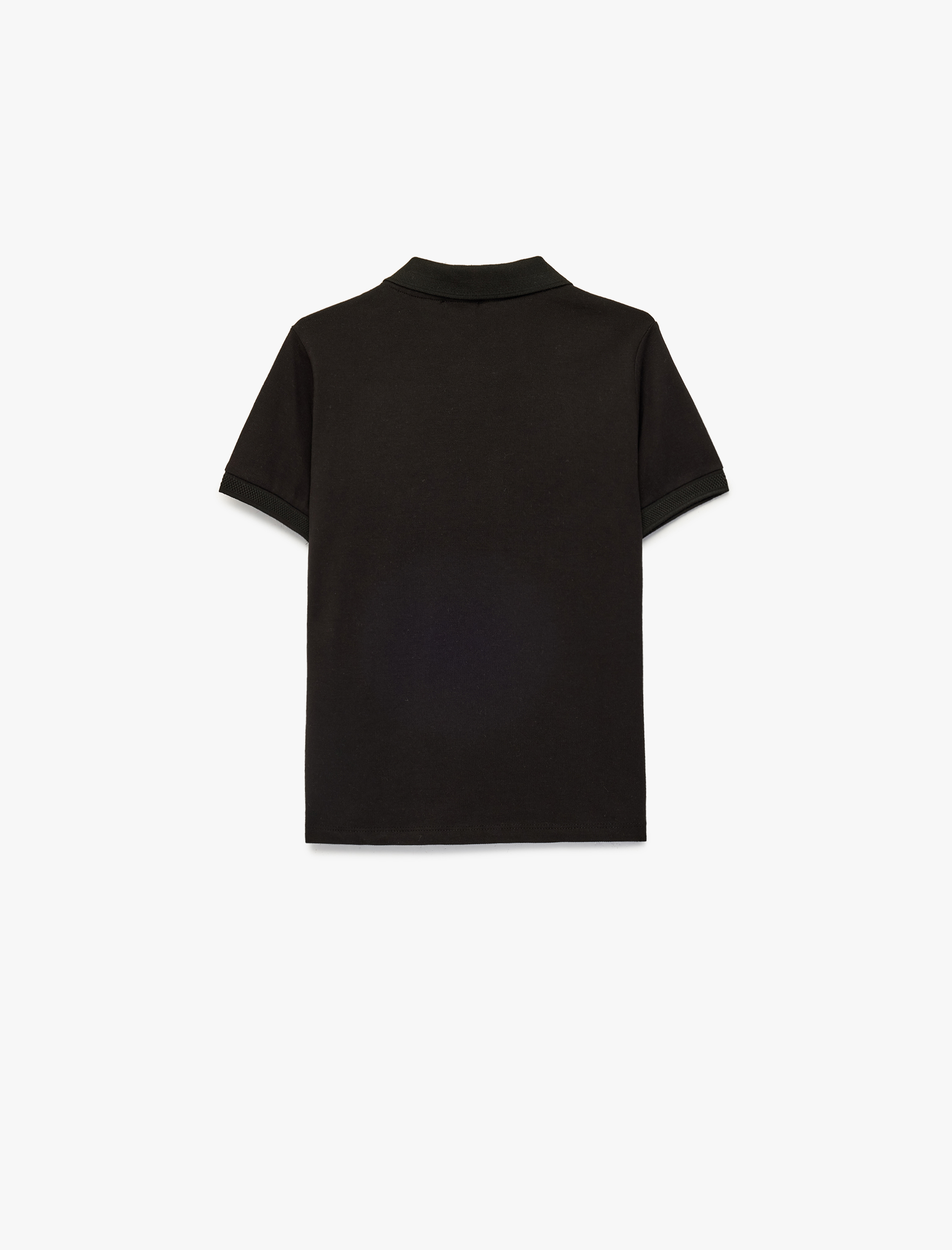  Erkek Çocuk Pamuklu Fermuar Detaylı Kısa Kollu Polo Yaka Tişört