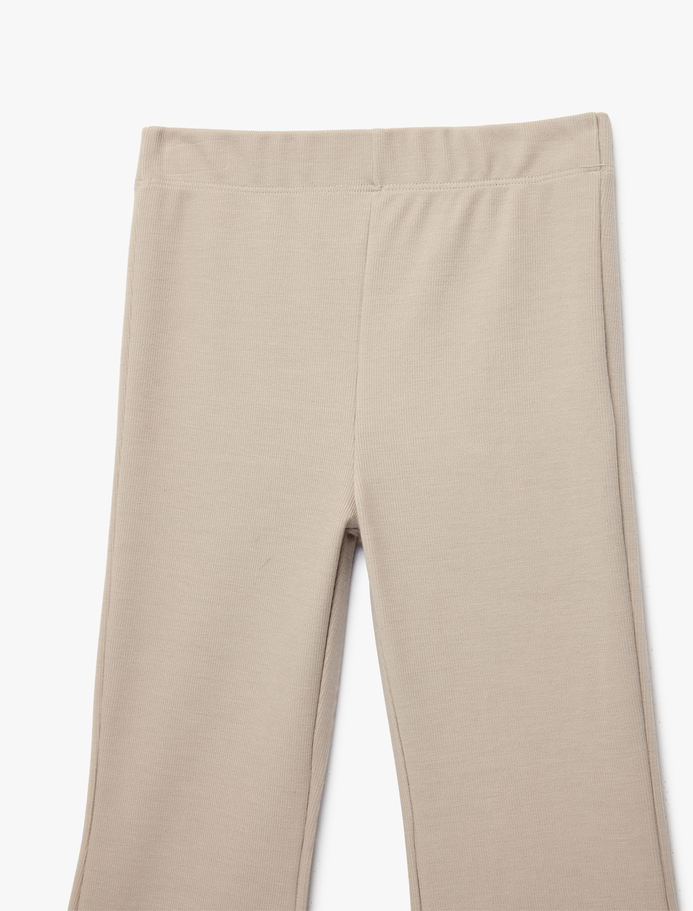  Kız Çocuk İnterlok Viskon Karışımlı Slim Fit Normal Bel İspanyol Paça Tayt