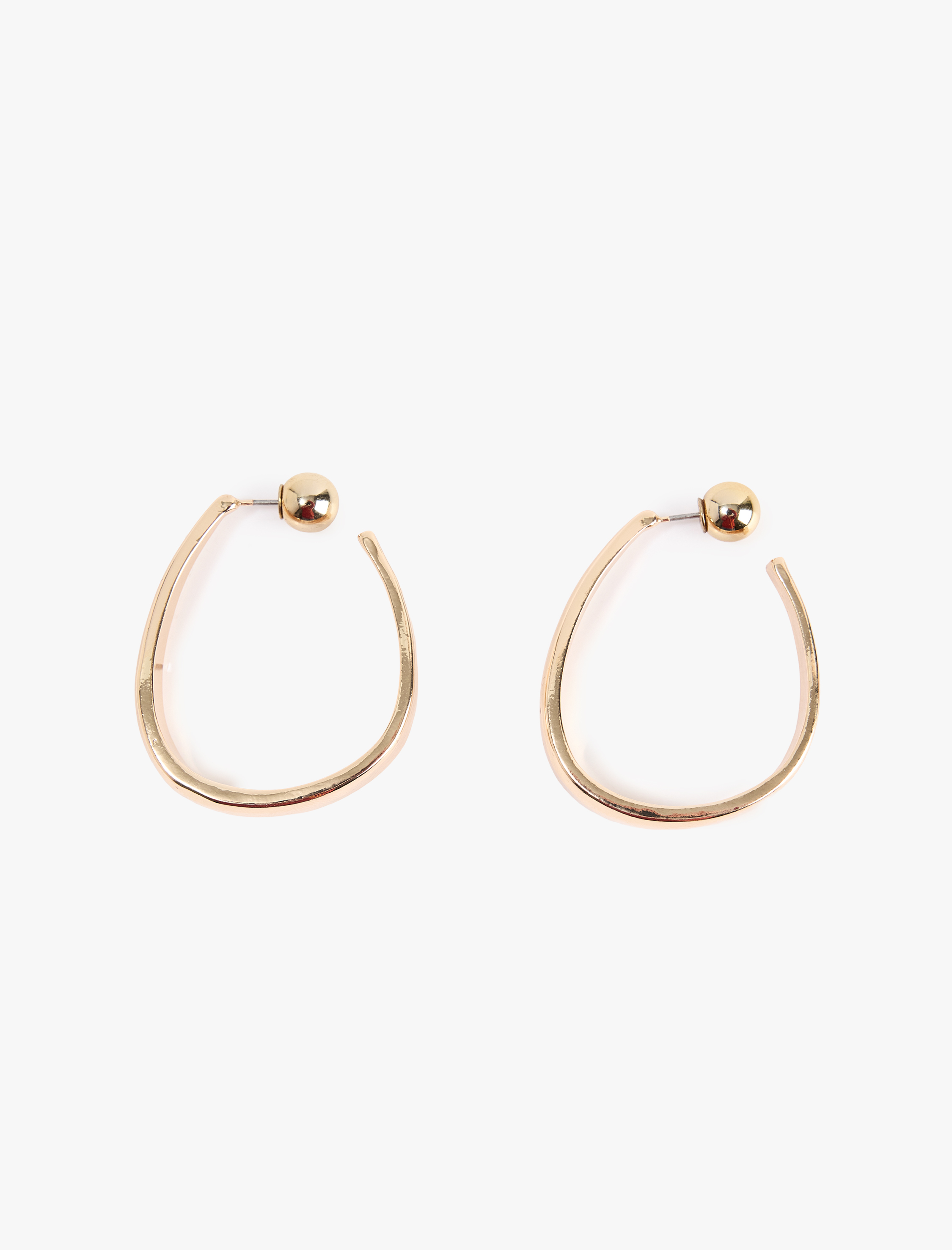  Kadın Büyük Boy Soyut Halka Küpe