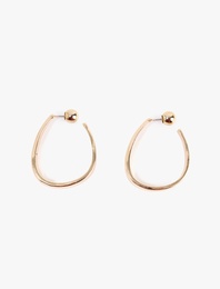 Büyük Boy Soyut Halka Küpe