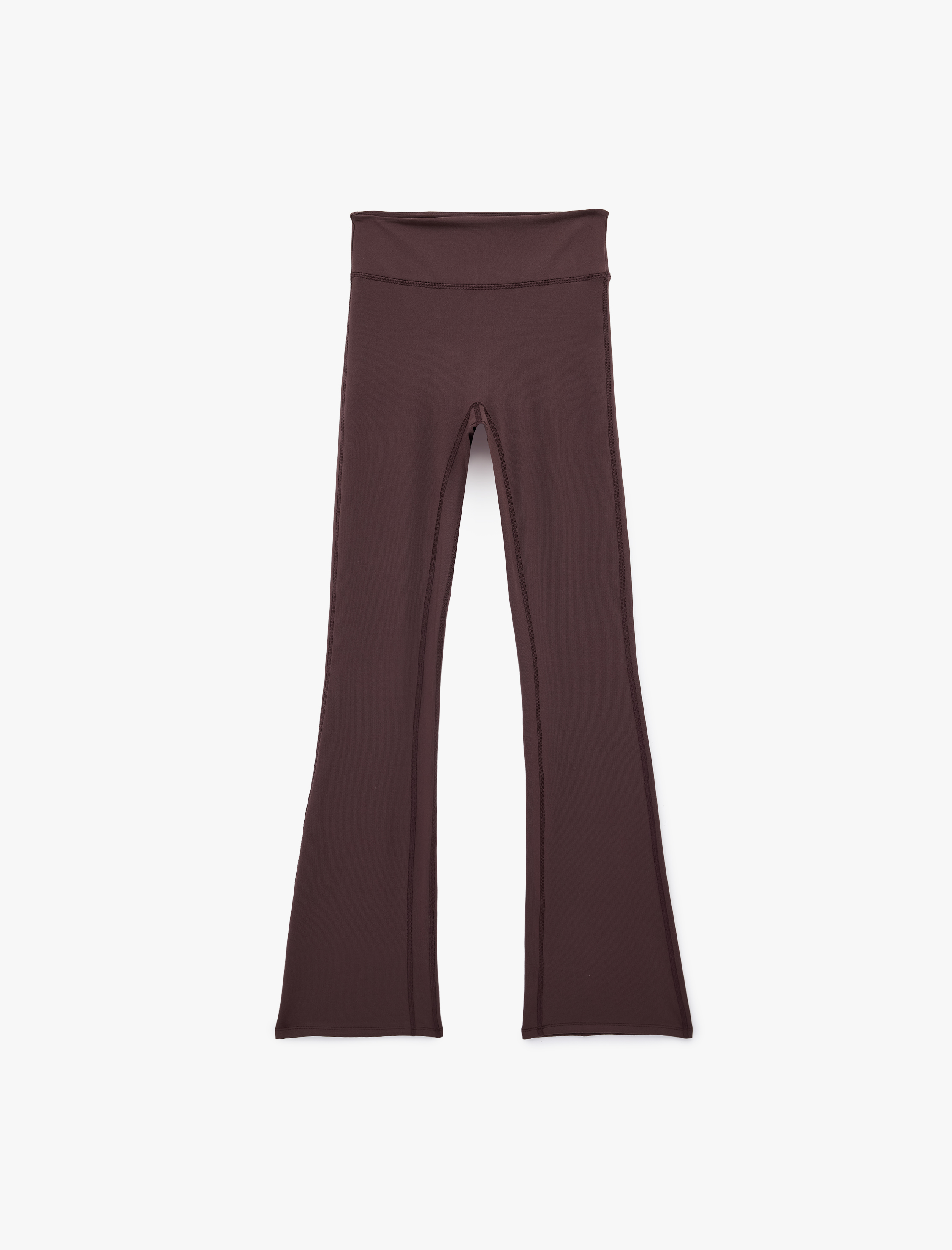   Yüksek Bel Slim Fit İspanyol Paça Spor Tayt