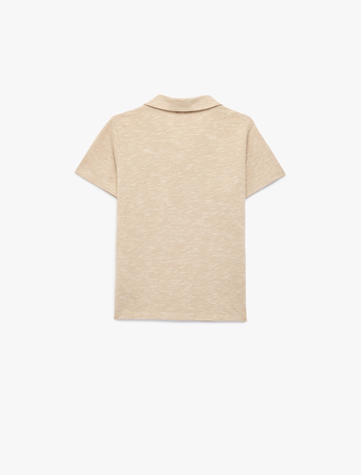 Erkek Çocuk Pamuklu Kısa Kollu Polo Yaka Tişört