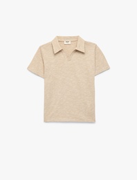 Pamuklu Kısa Kollu Polo Yaka Tişört