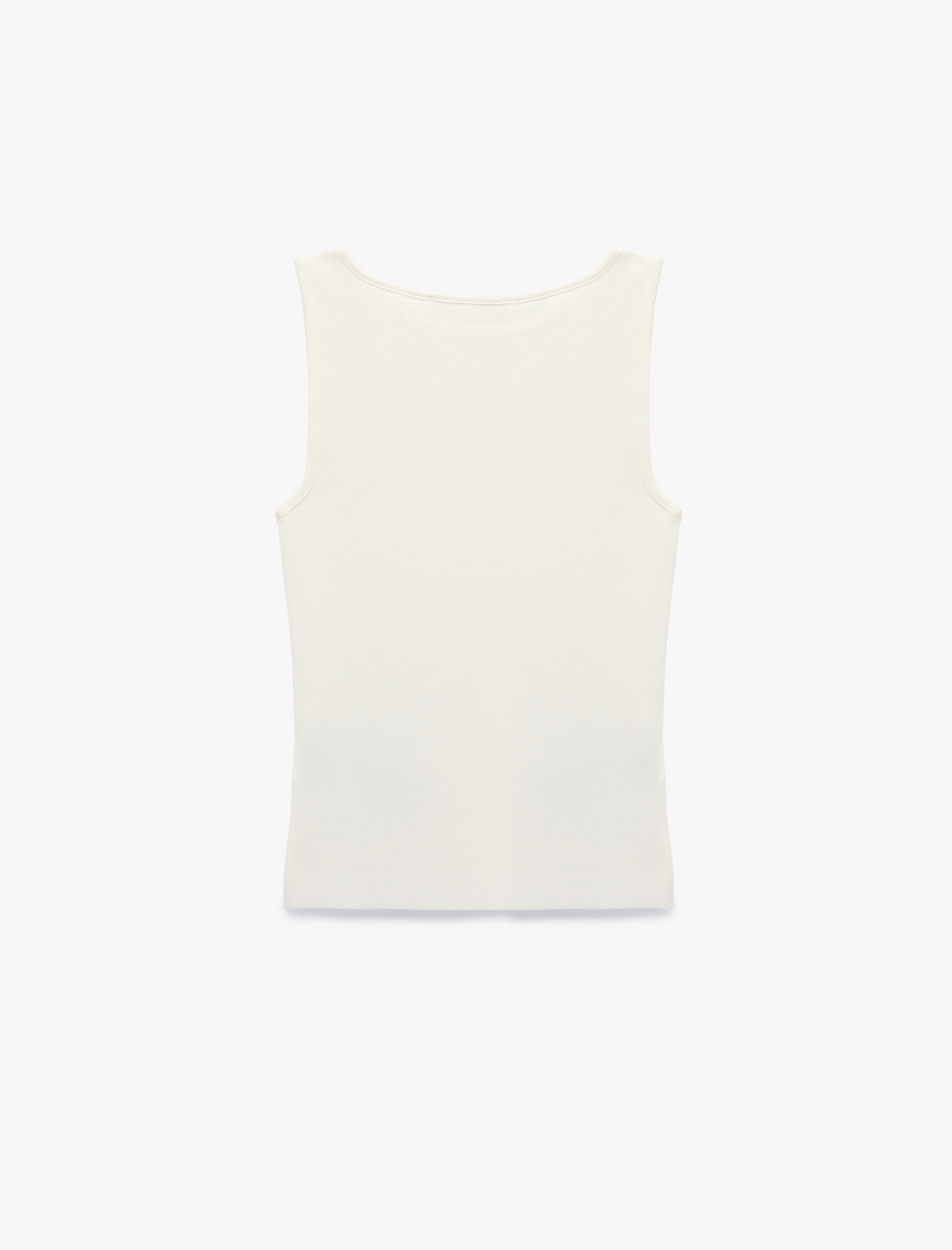   Bisiklet Yaka Triko Kolsuz Bluz