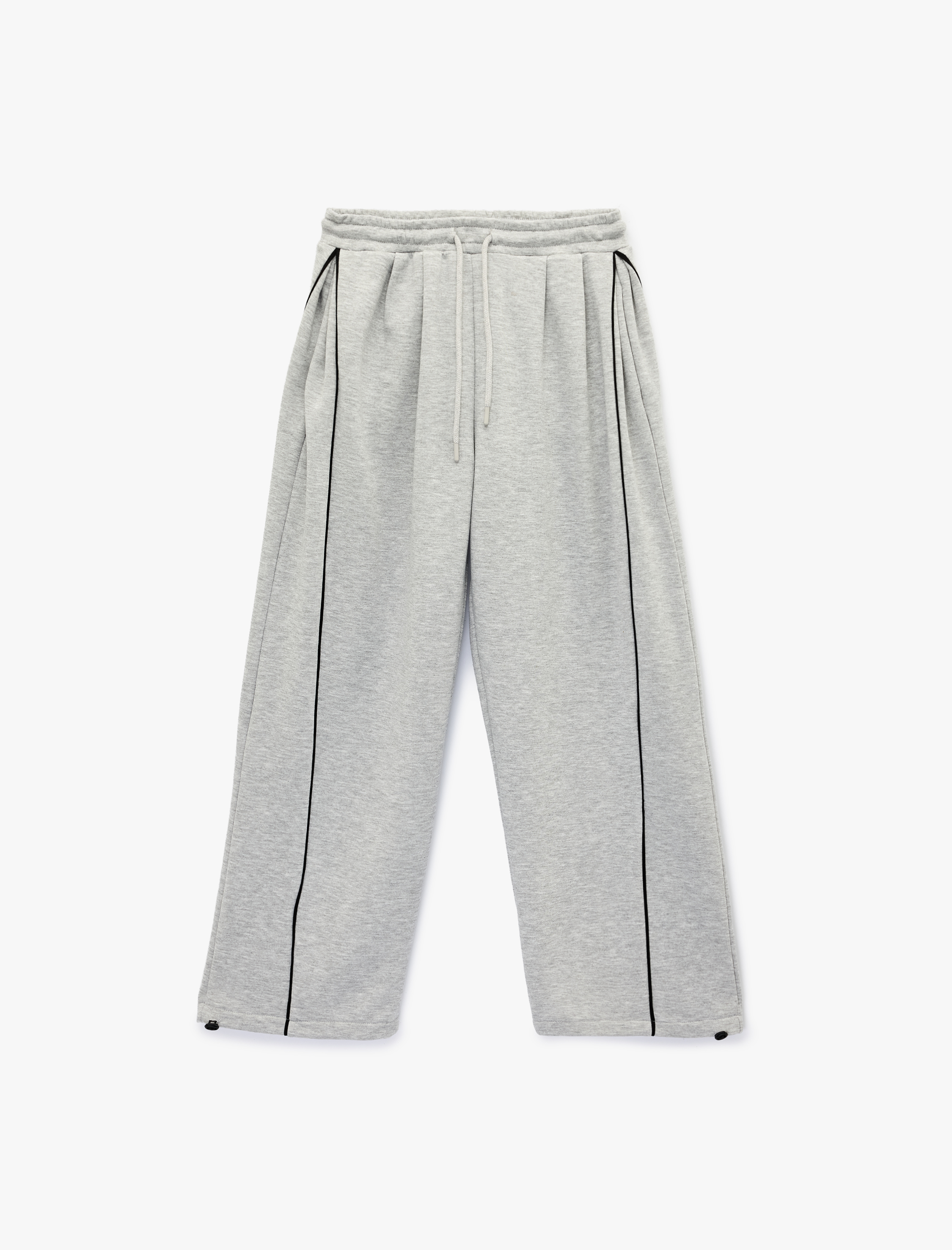   Beli Bağcıklı Biyeli Oversize Jogger Eşofman Altı