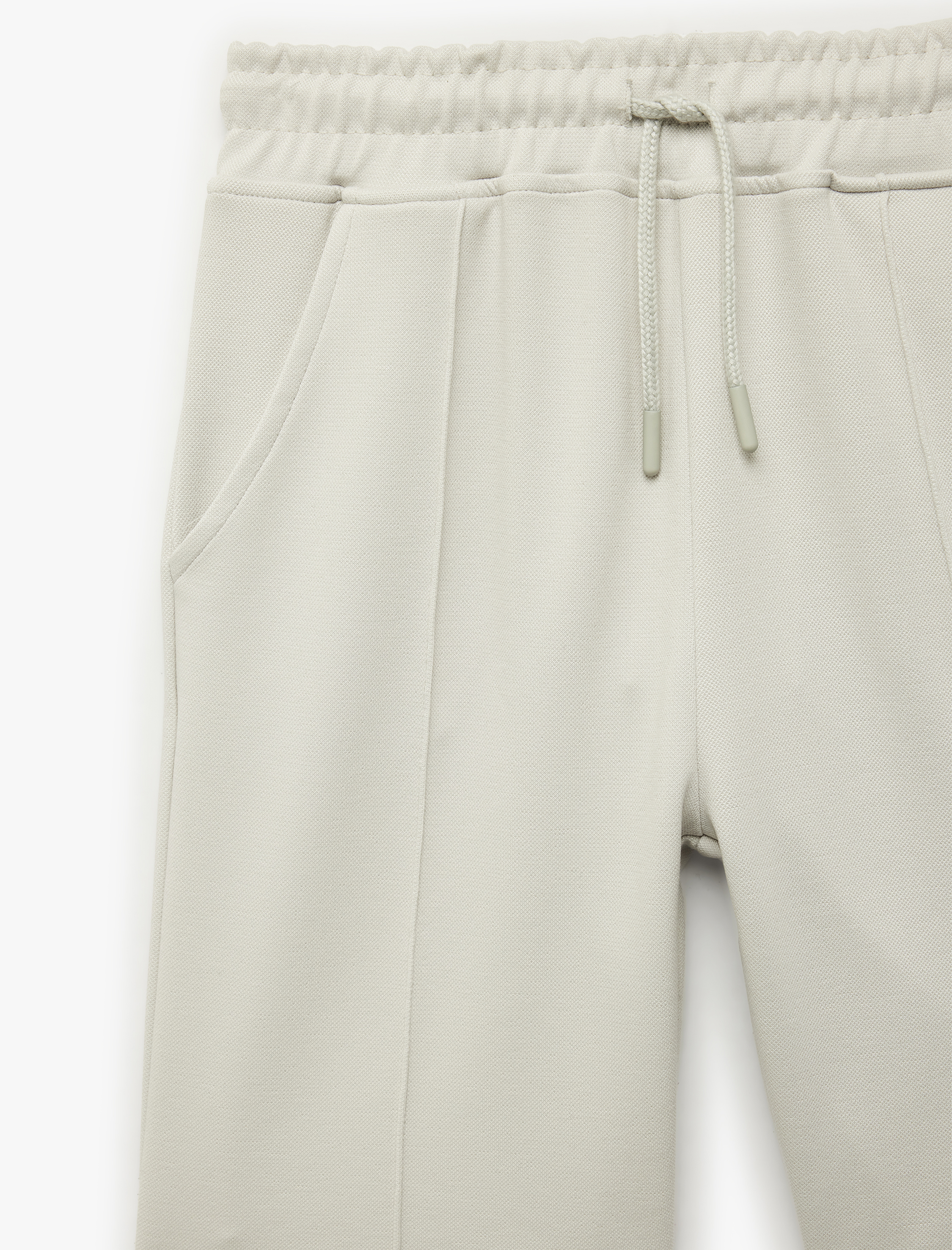  Erkek Çocuk Pike Kumaş Beli Lastikli Bağlamalı Cepli Bermuda Şort