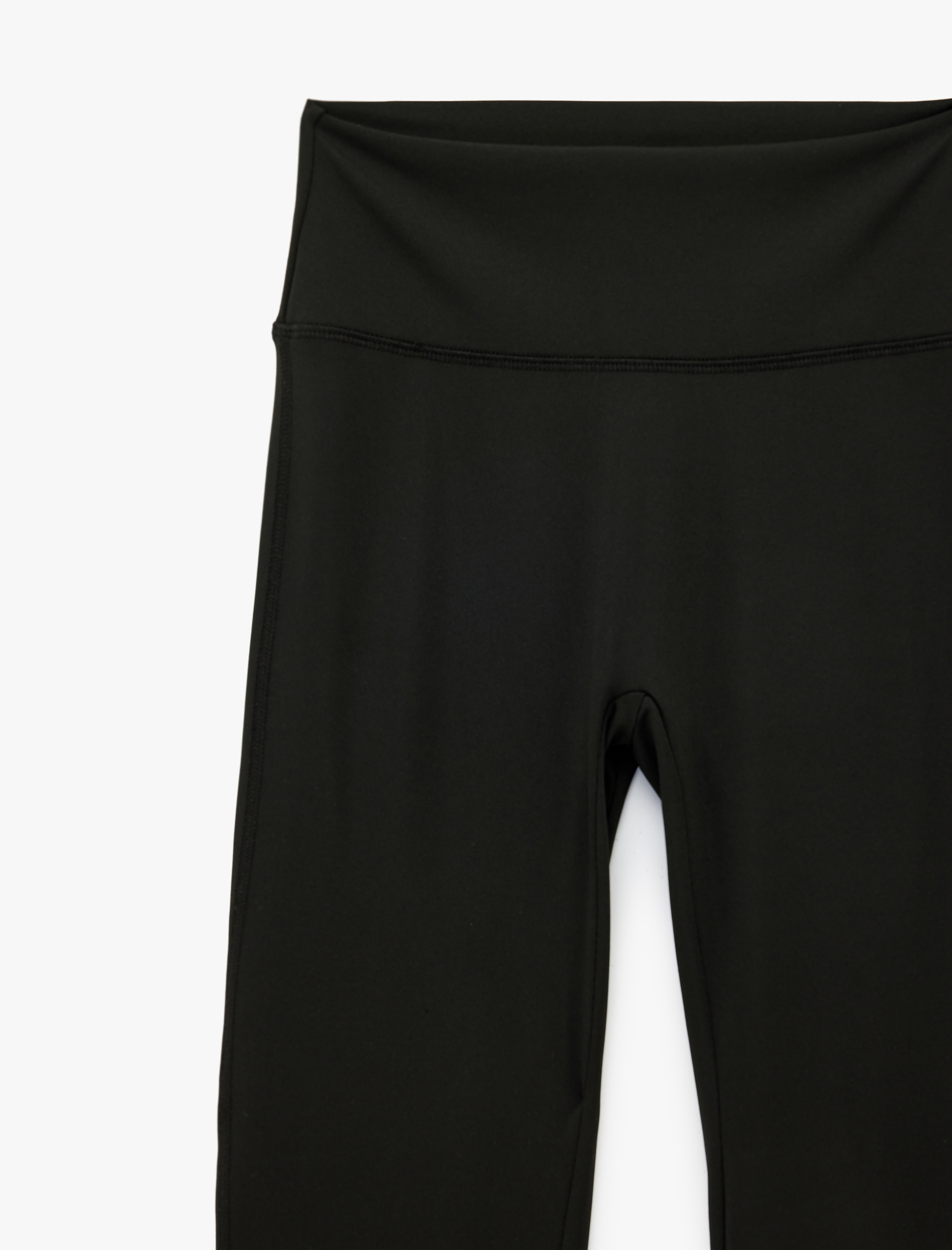   Yüksek Bel Slim Fit İspanyol Paça Spor Tayt