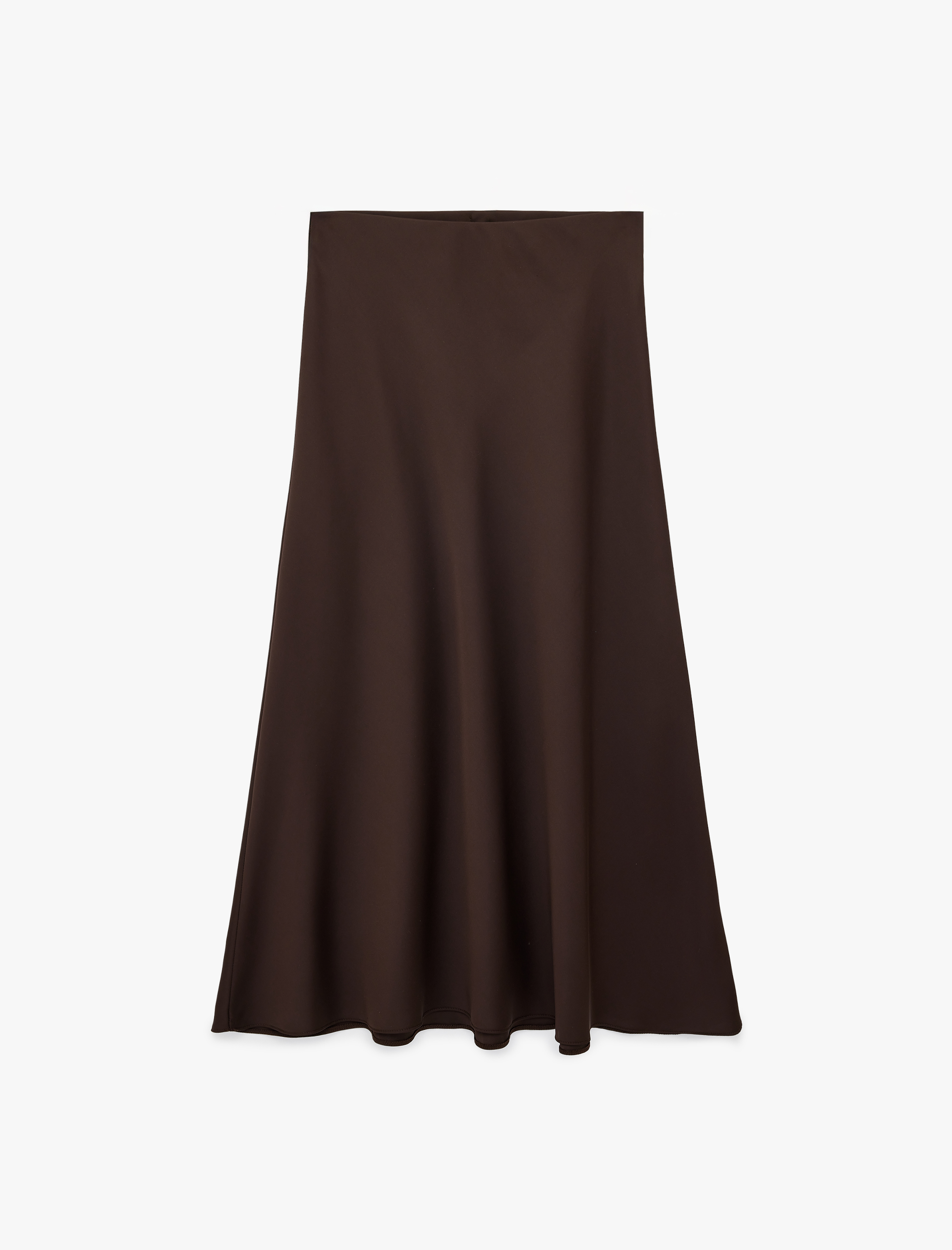   Normal Bel Midi Saten Çan Etek