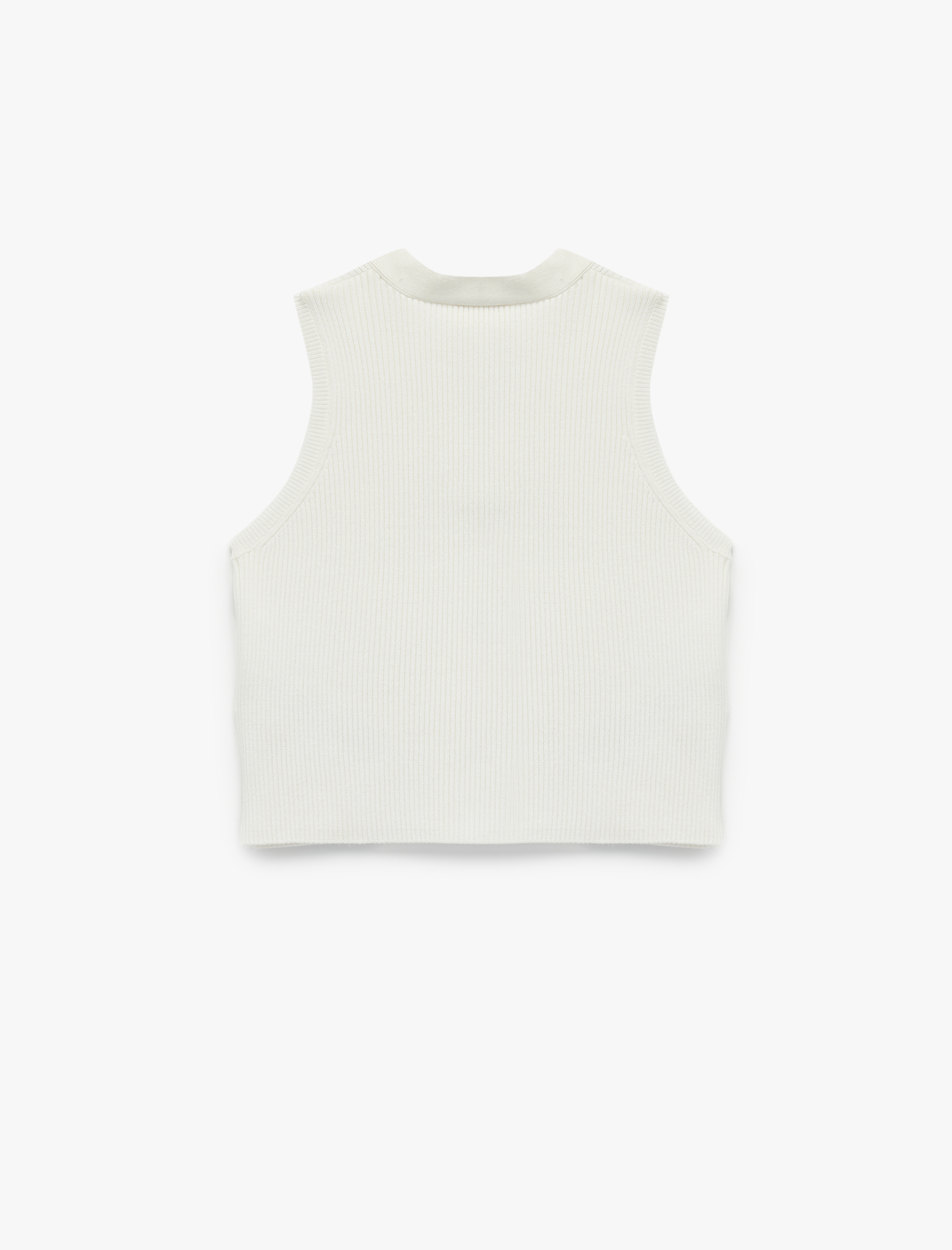  Kız Çocuk V Yaka Kolsuz Viskon Karışımlı Fiyonklu Atlet