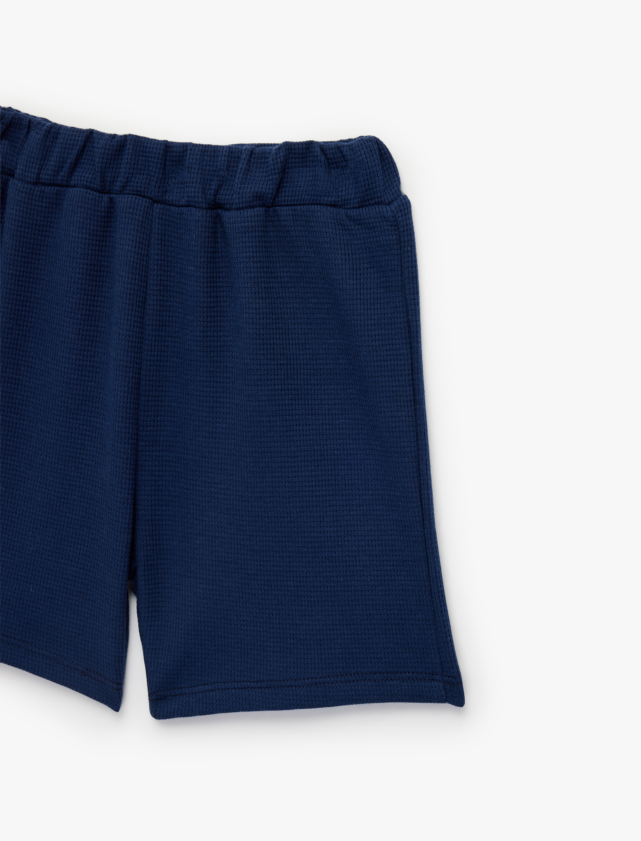  Erkek Bebek Pamuklu Bel Lastikli Cep Detaylı Basic Şort