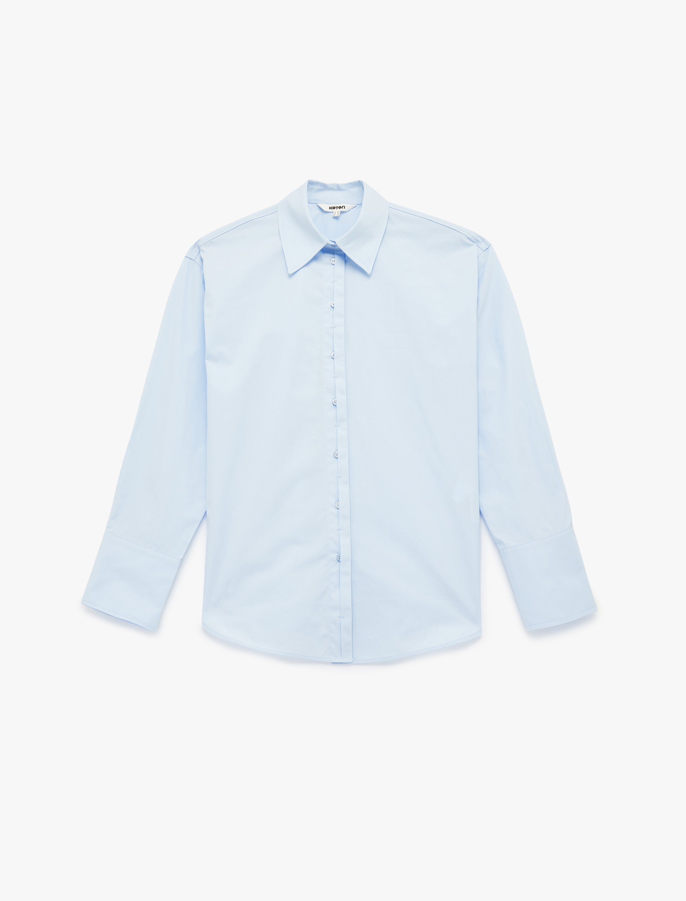   Regular Fit Pamuklu Uzun Kollu Poplin Gömlek