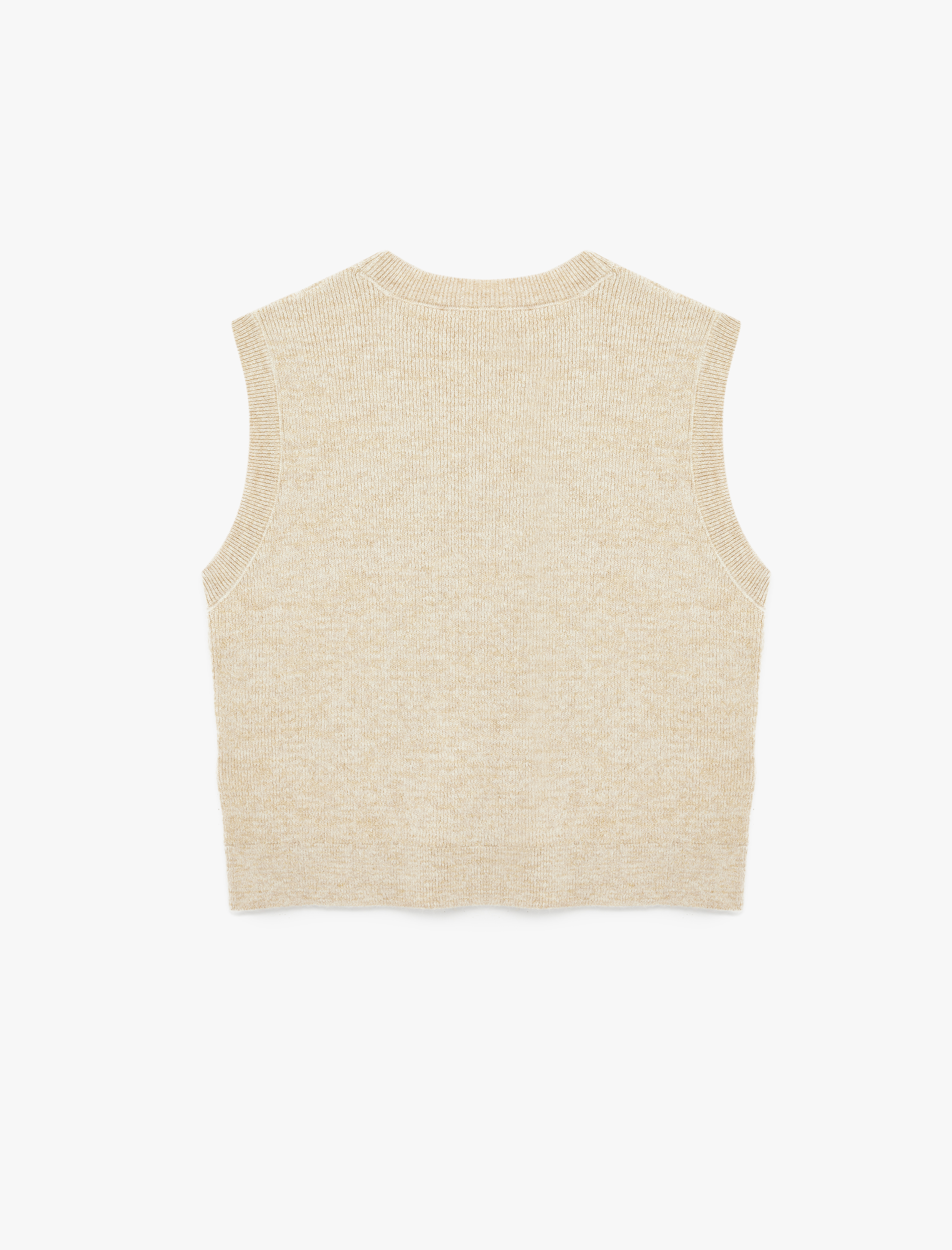   Kolsuz Fiyonk Desenli Bisiklet Yaka Triko Süveter