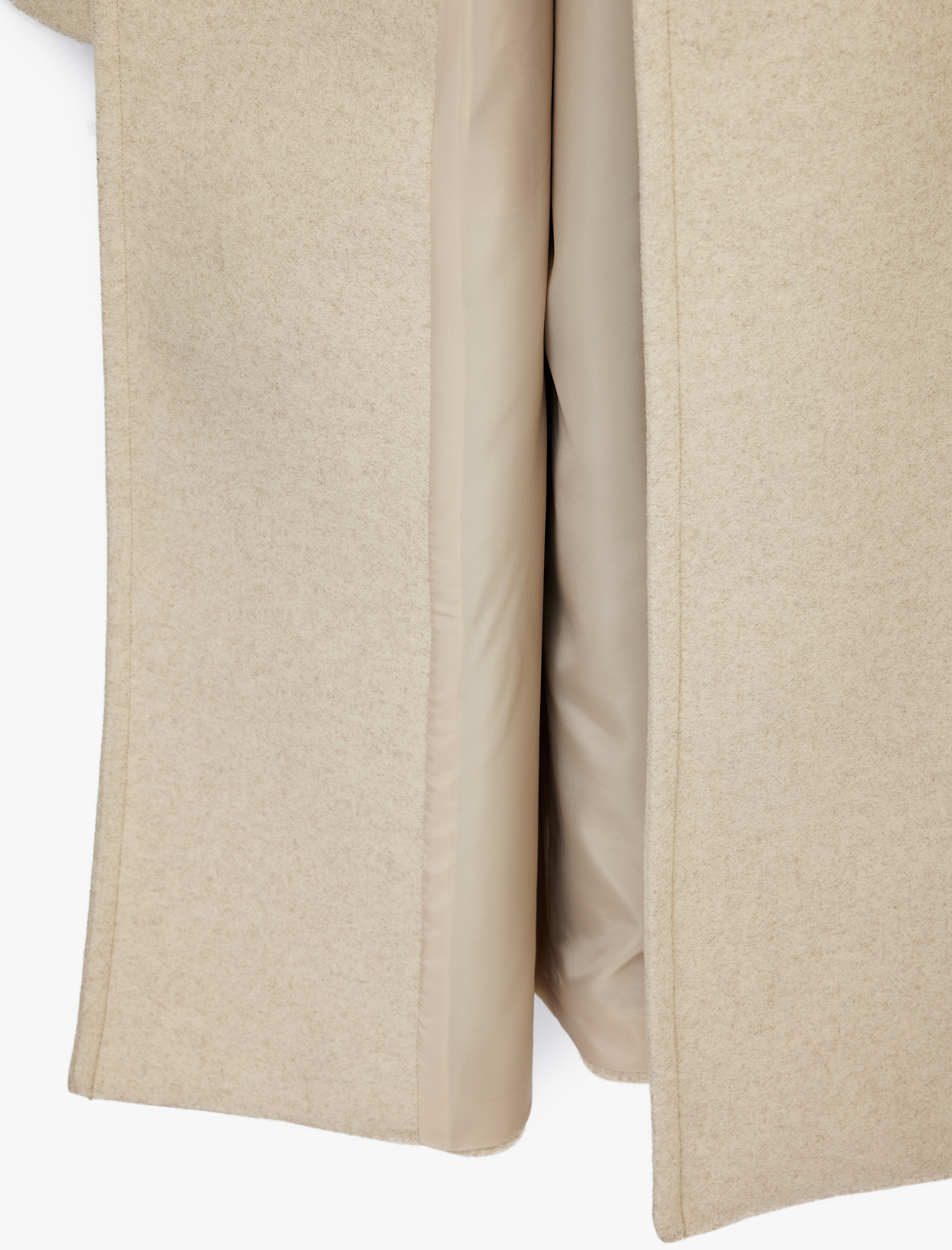   Trenç Kaban Kaşe Kruvaze Kemerli Cepli Uzun Kollu