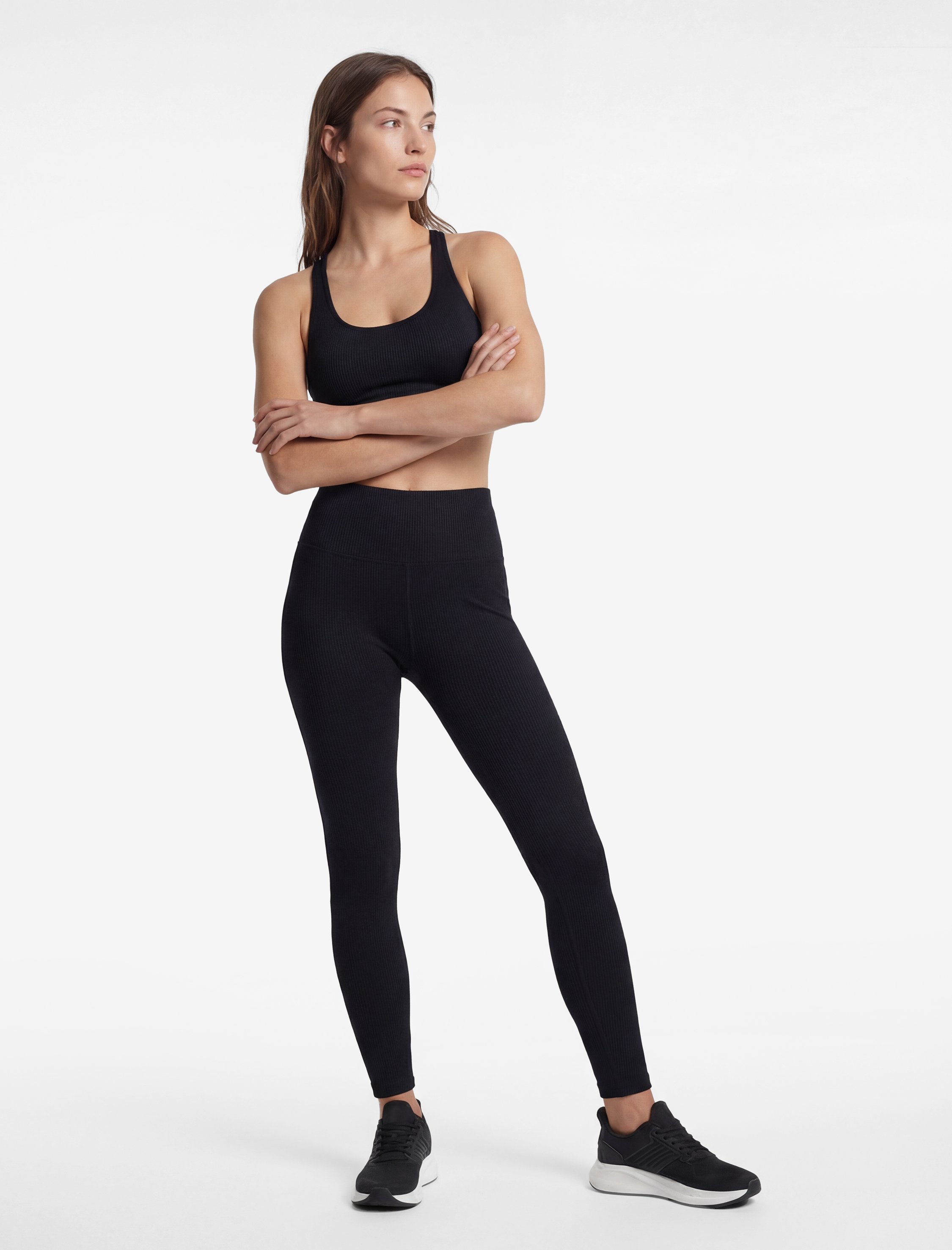   Yüksek Bel Slim Fit Spor Tayt