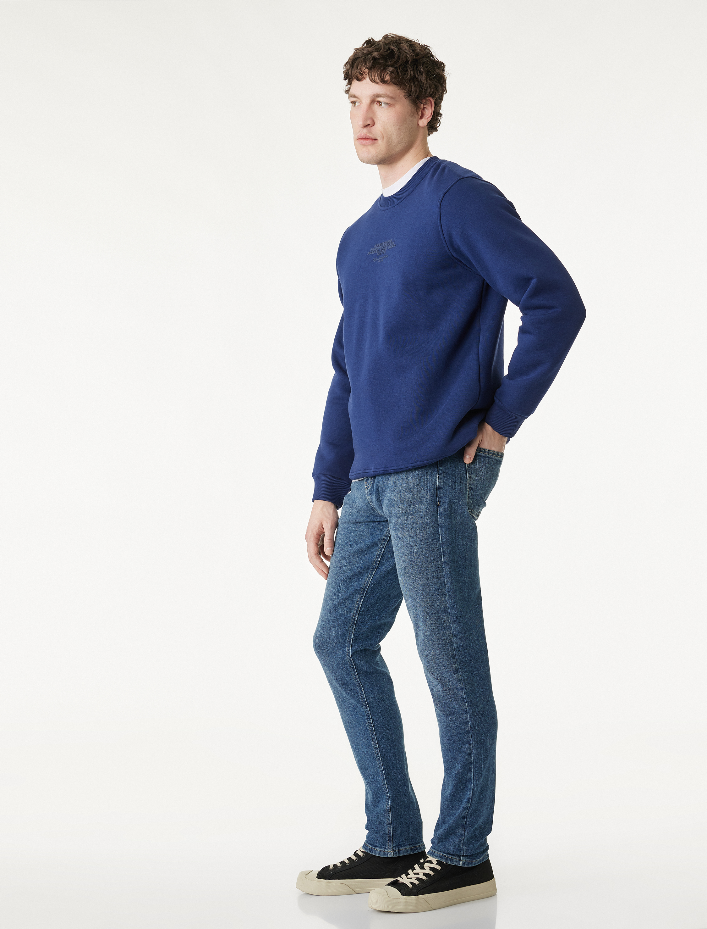   Pamuklu Normal Bel Slim Fit Jean Pantolon - Brad Jean