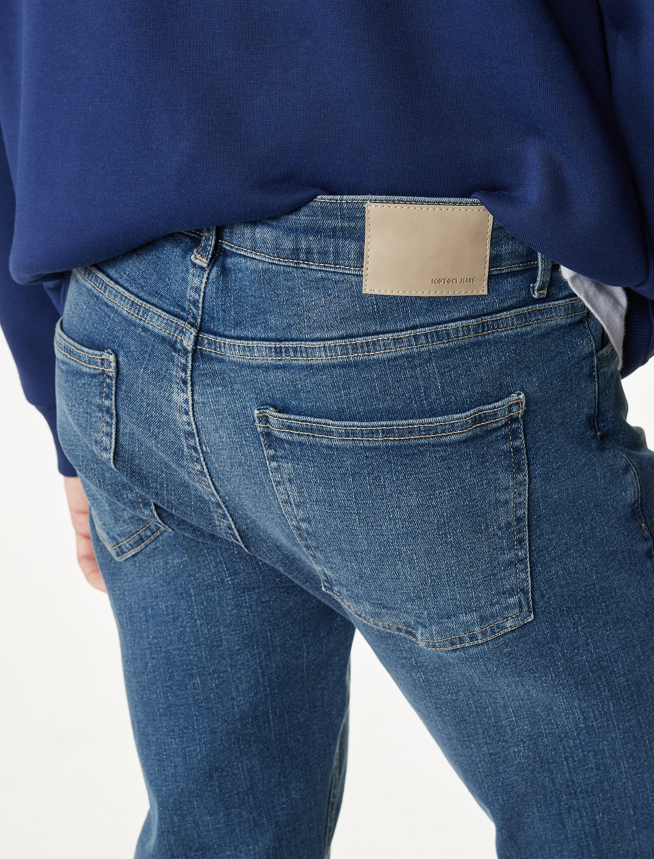   Pamuklu Normal Bel Slim Fit Jean Pantolon - Brad Jean
