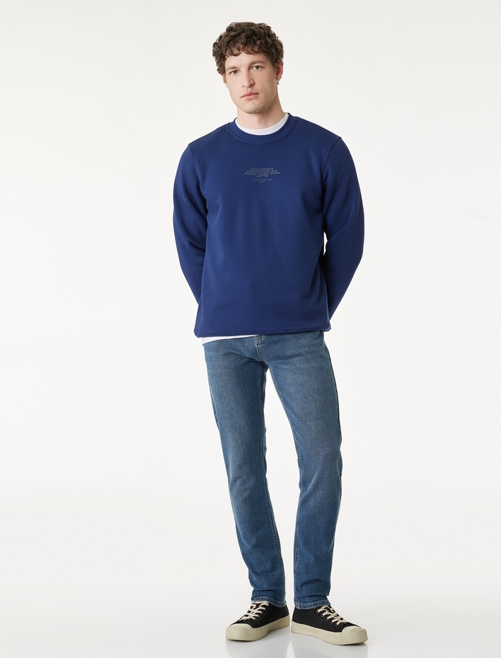  Pamuklu Normal Bel Slim Fit Jean Pantolon - Brad Jean