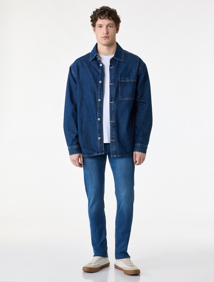  Normal Bel Pamuklu Skinny Fit Jean Pantolon - Michael Jean