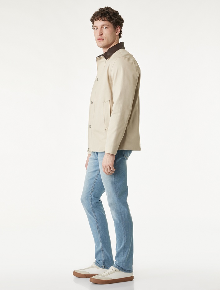  Cepli Normal Bel Slim Fit Jean Pantolon - Brad Jean