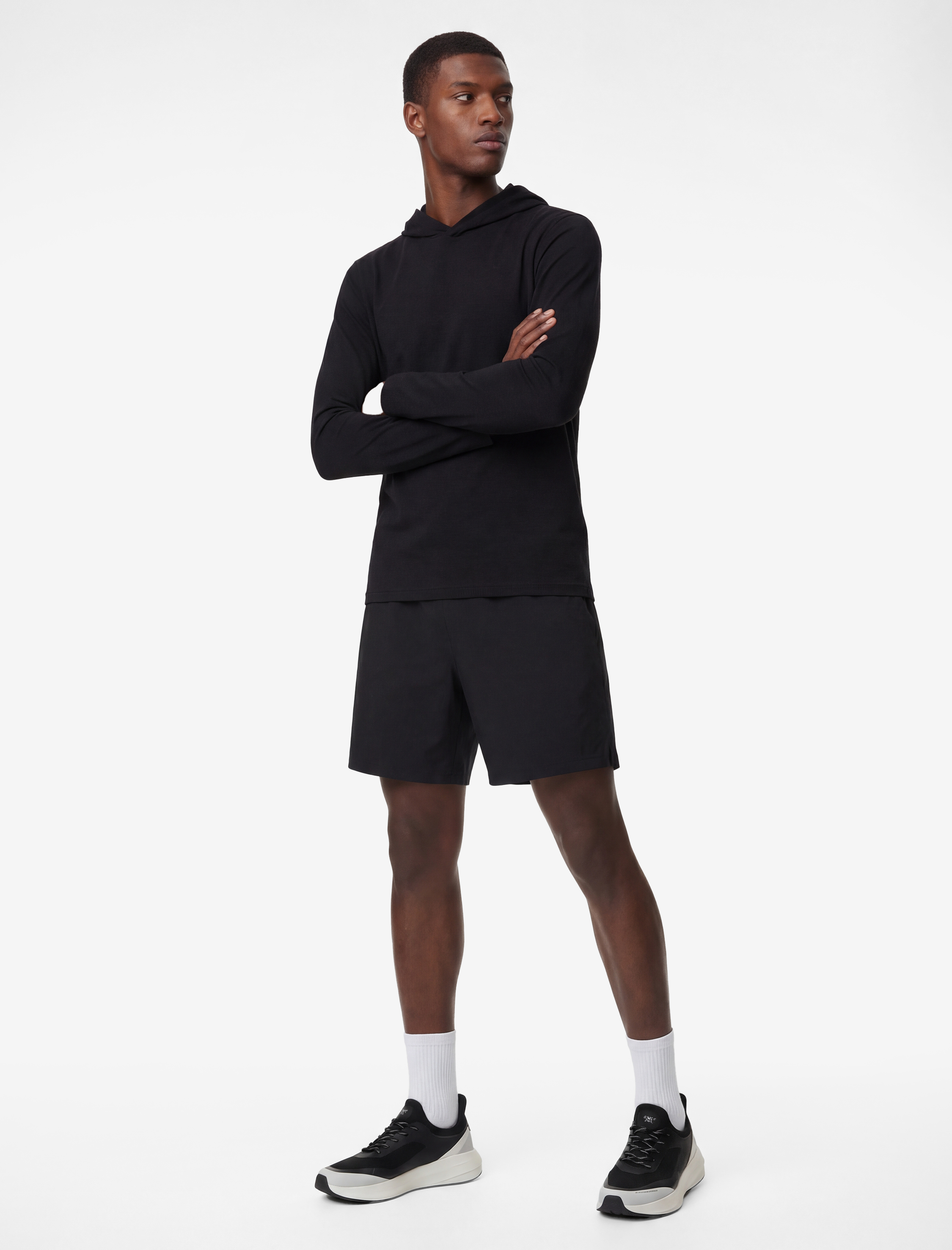   Regular Fit Uzun Kollu Kapşonlu Spor Sweatshirt