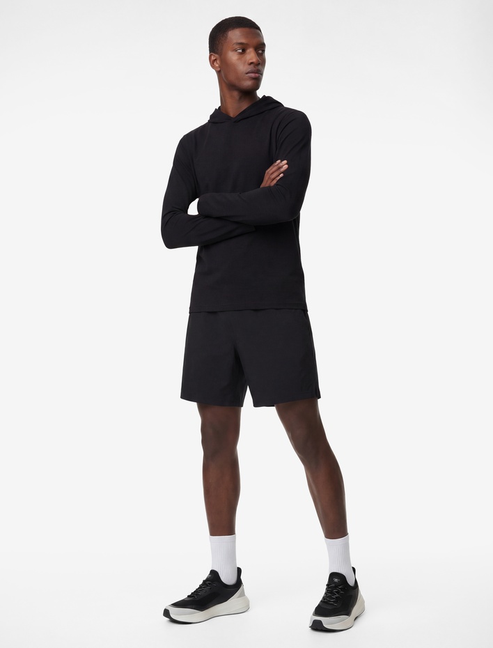  Regular Fit Uzun Kollu Kapşonlu Spor Sweatshirt