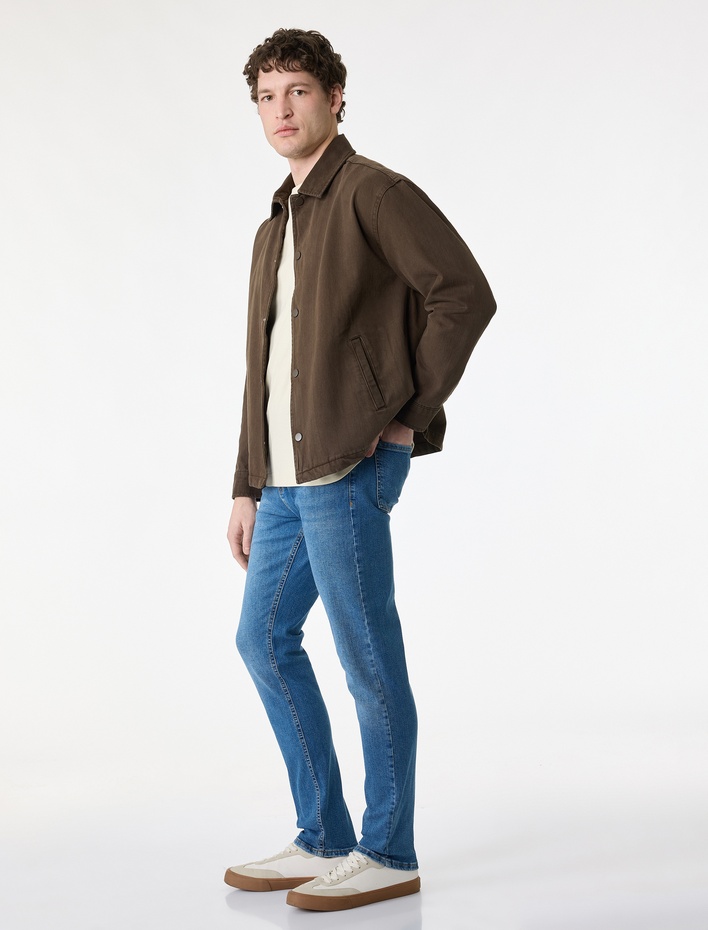  Normal Bel Pamuklu Skinny Jean Pantolon - Michael Jean