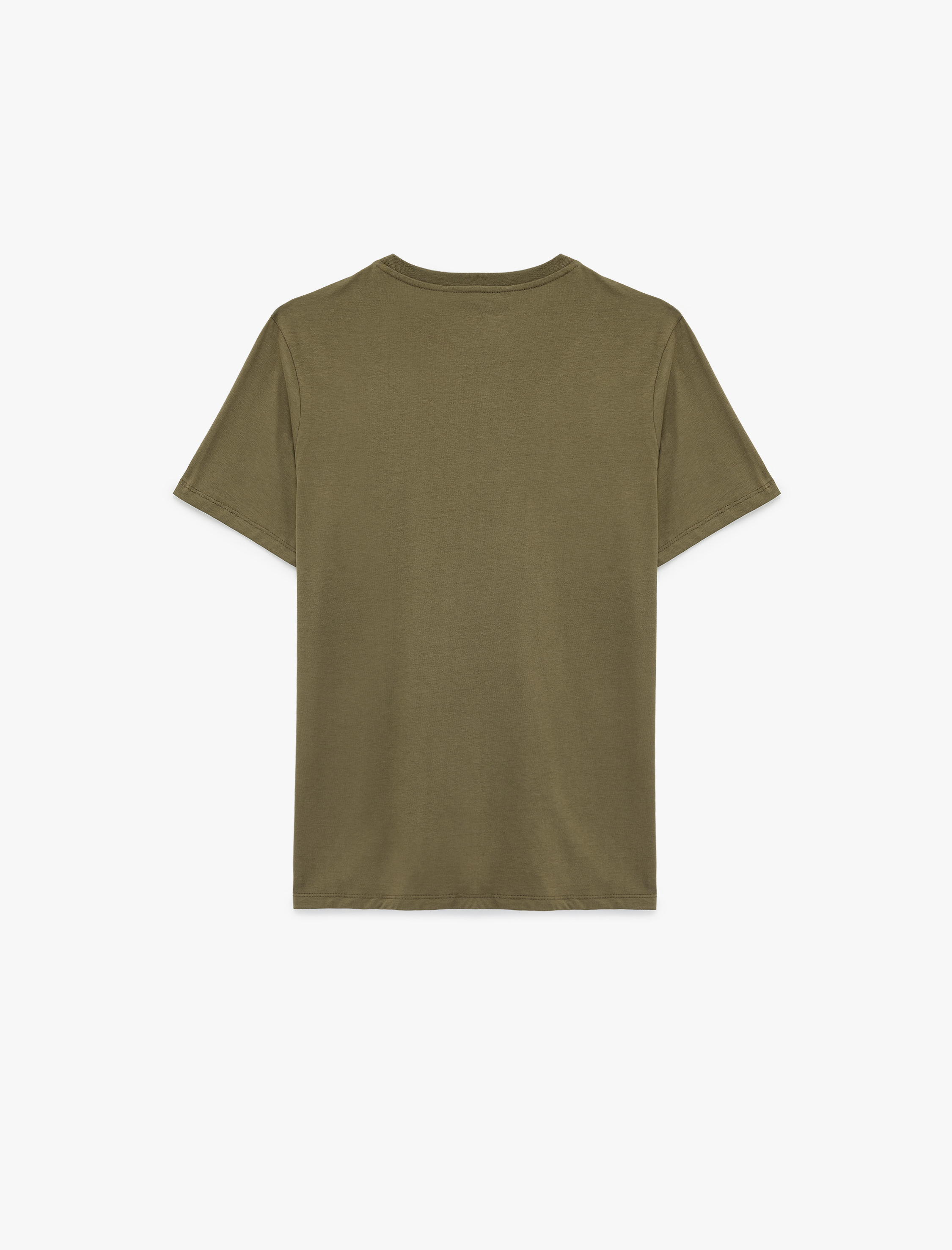   Regular Fit Kısa Kollu Bisiklet Yaka Pamuklu Baskılı Tişört